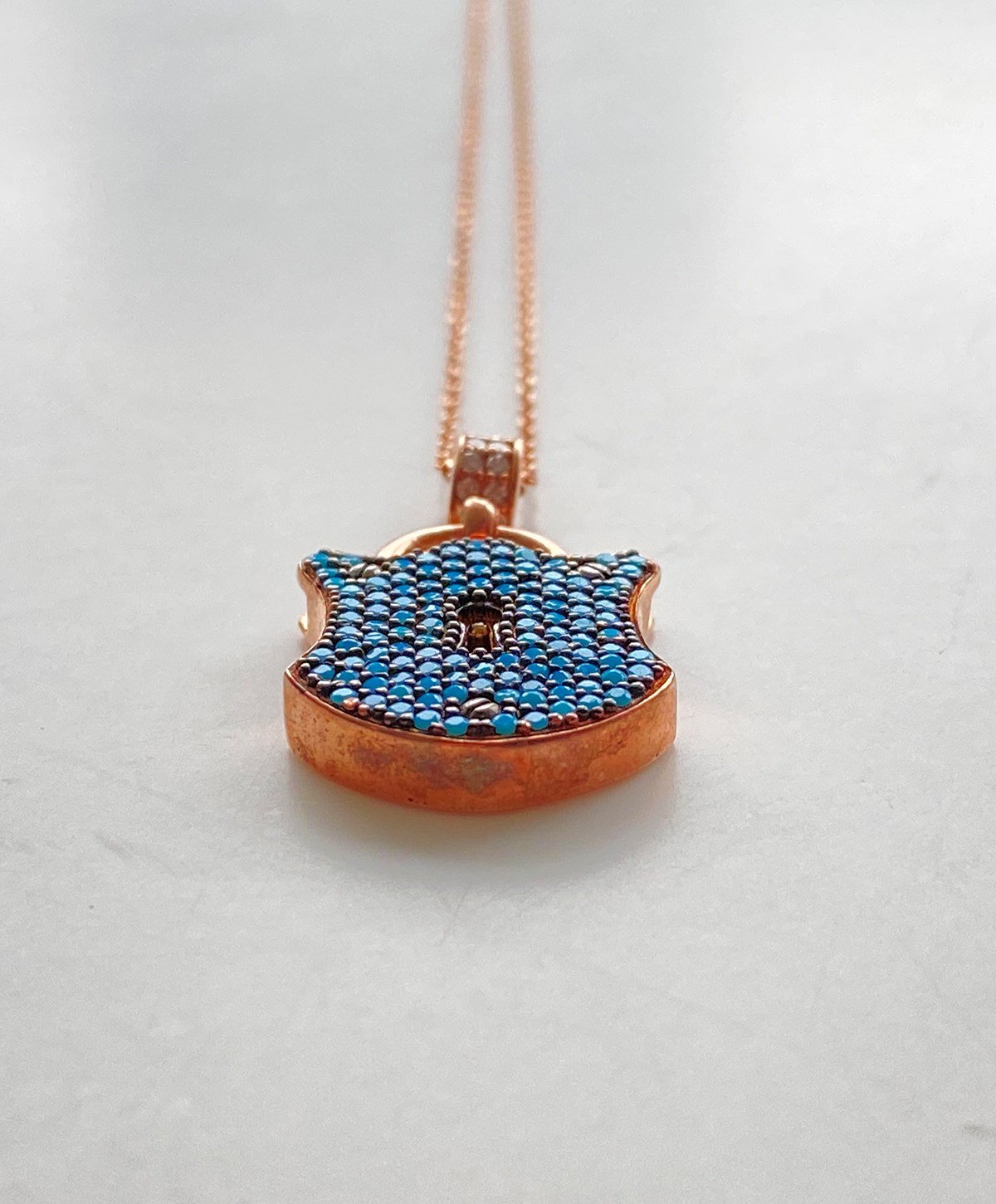 Kilit Gümüş Kolye