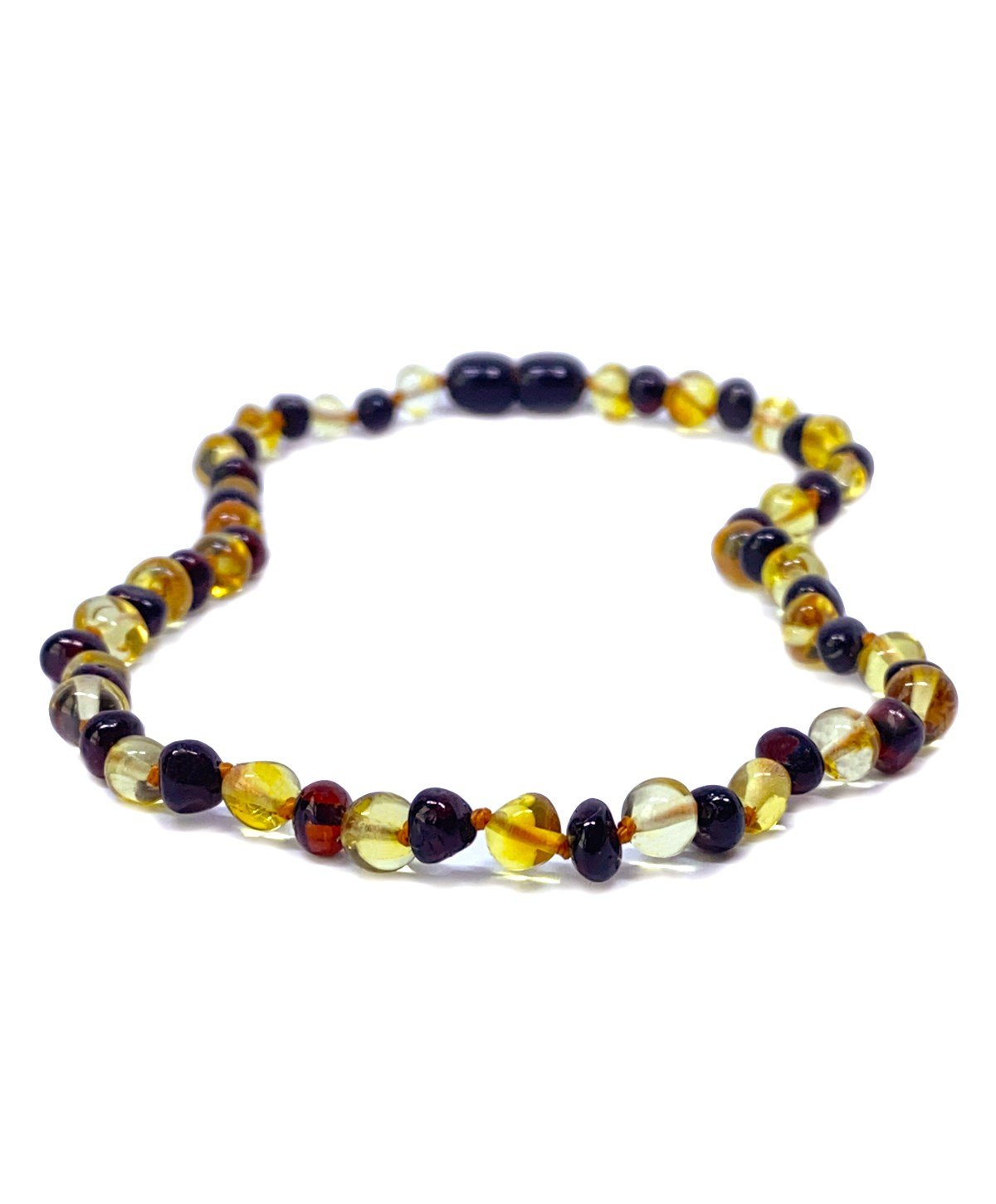 Limon Vişne Rengi Kehribar Kolyesi