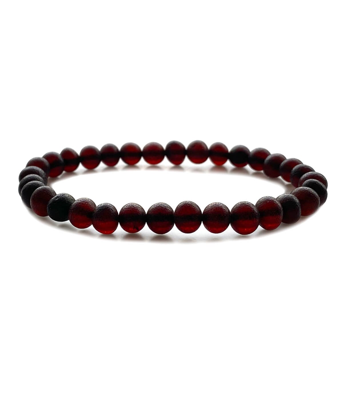 Mat Kehribar Vişne Baba Bileklik