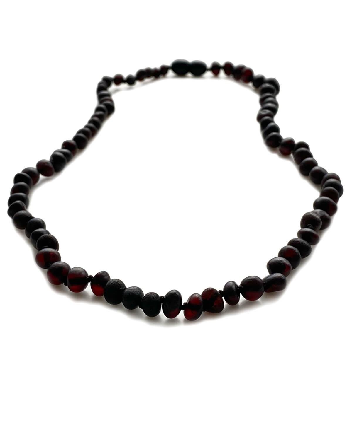 Mat Vişne Baba Kehribar Kolye