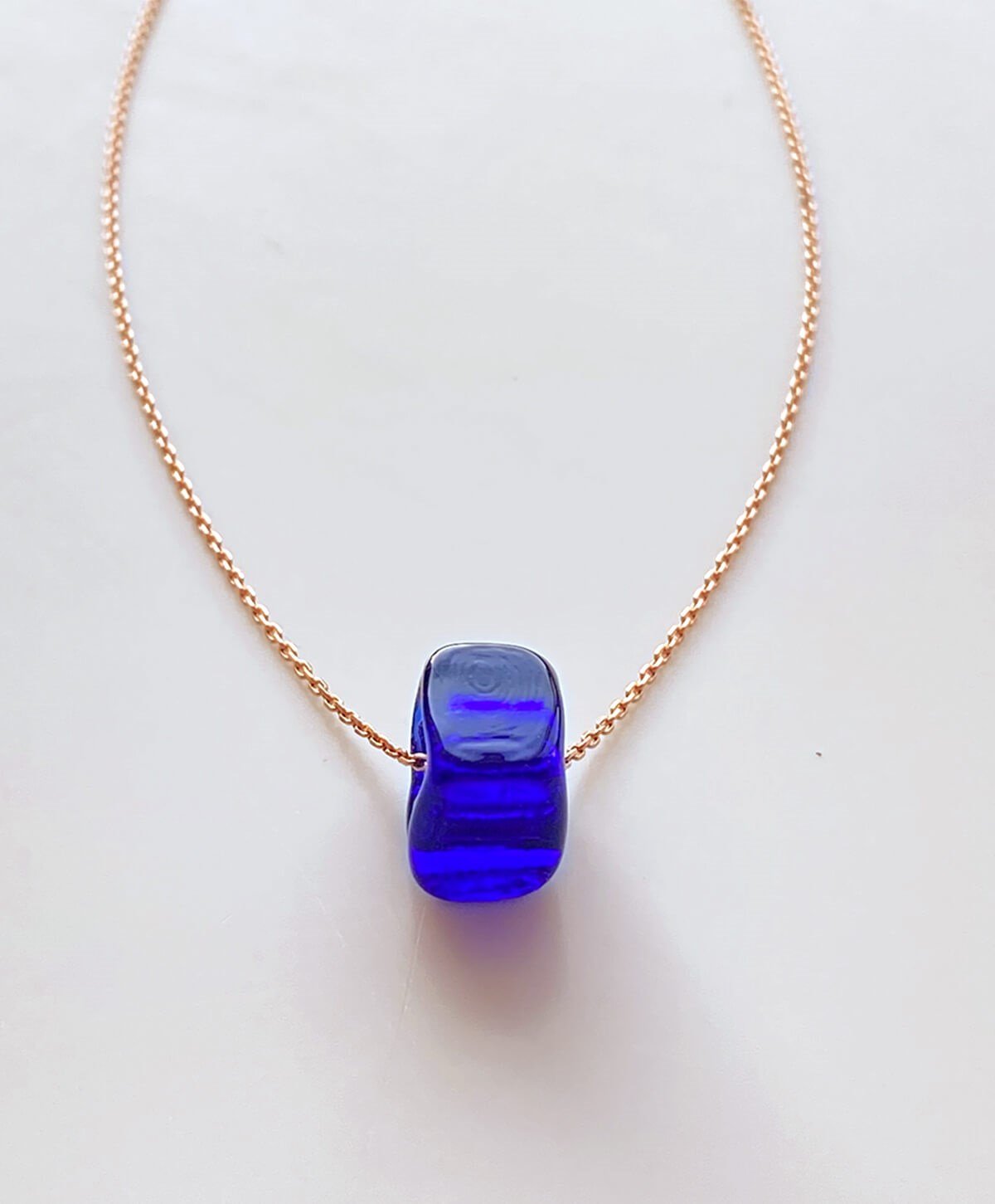 Mavi Bodrum Boncuğu Gümüş Kolye