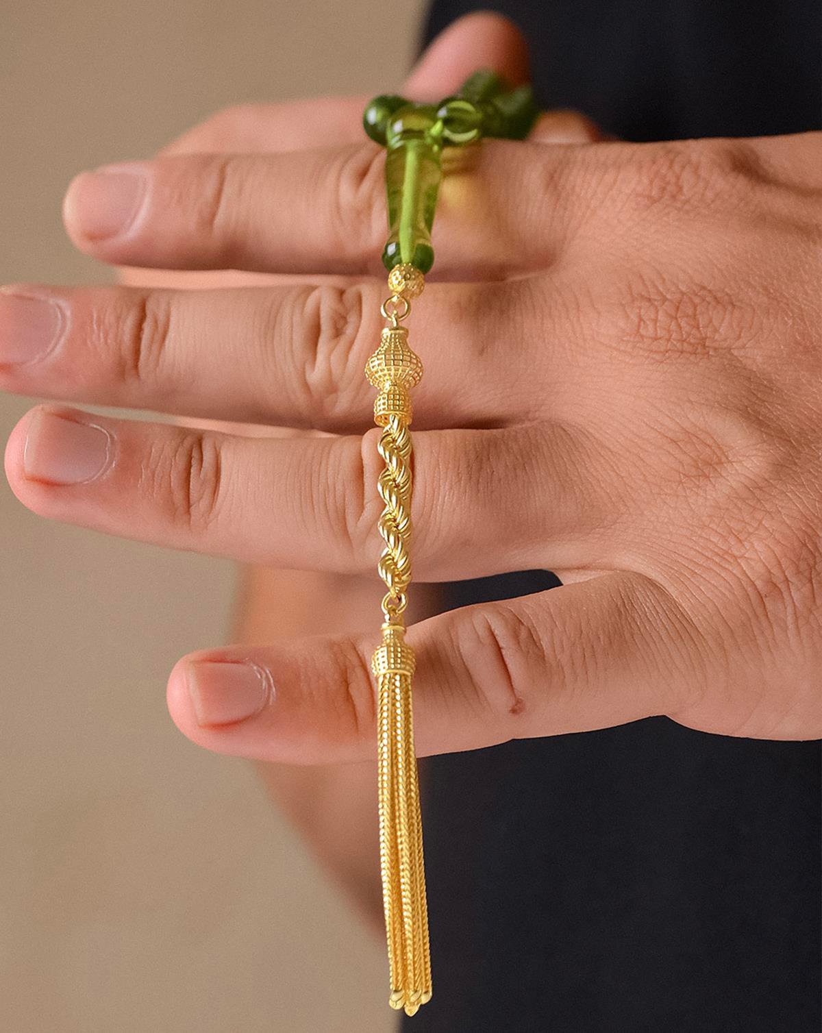 Özel Tasarım Karayip Damla Kehribar Tesbih