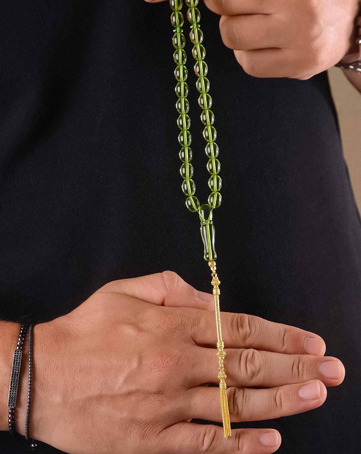 Özel Yapım Karayip Damla Kehribar Tesbih