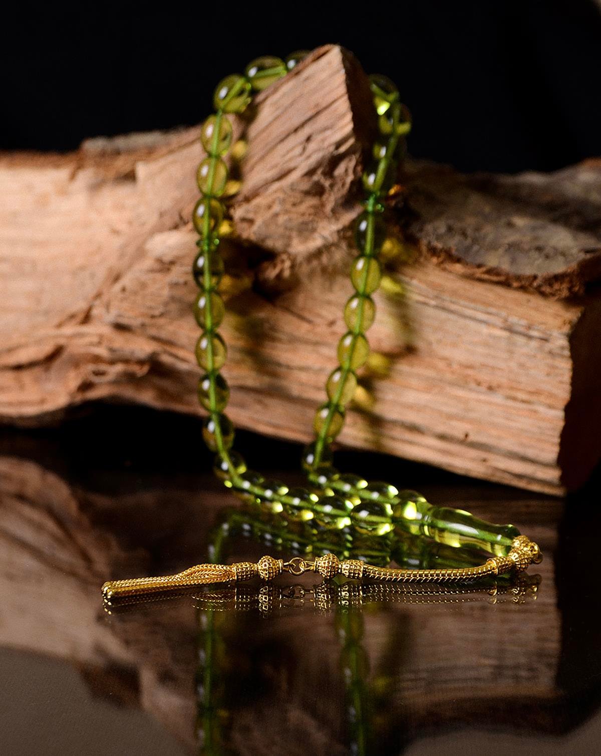 Özel Yapım Karayip Damla Kehribar Tesbih