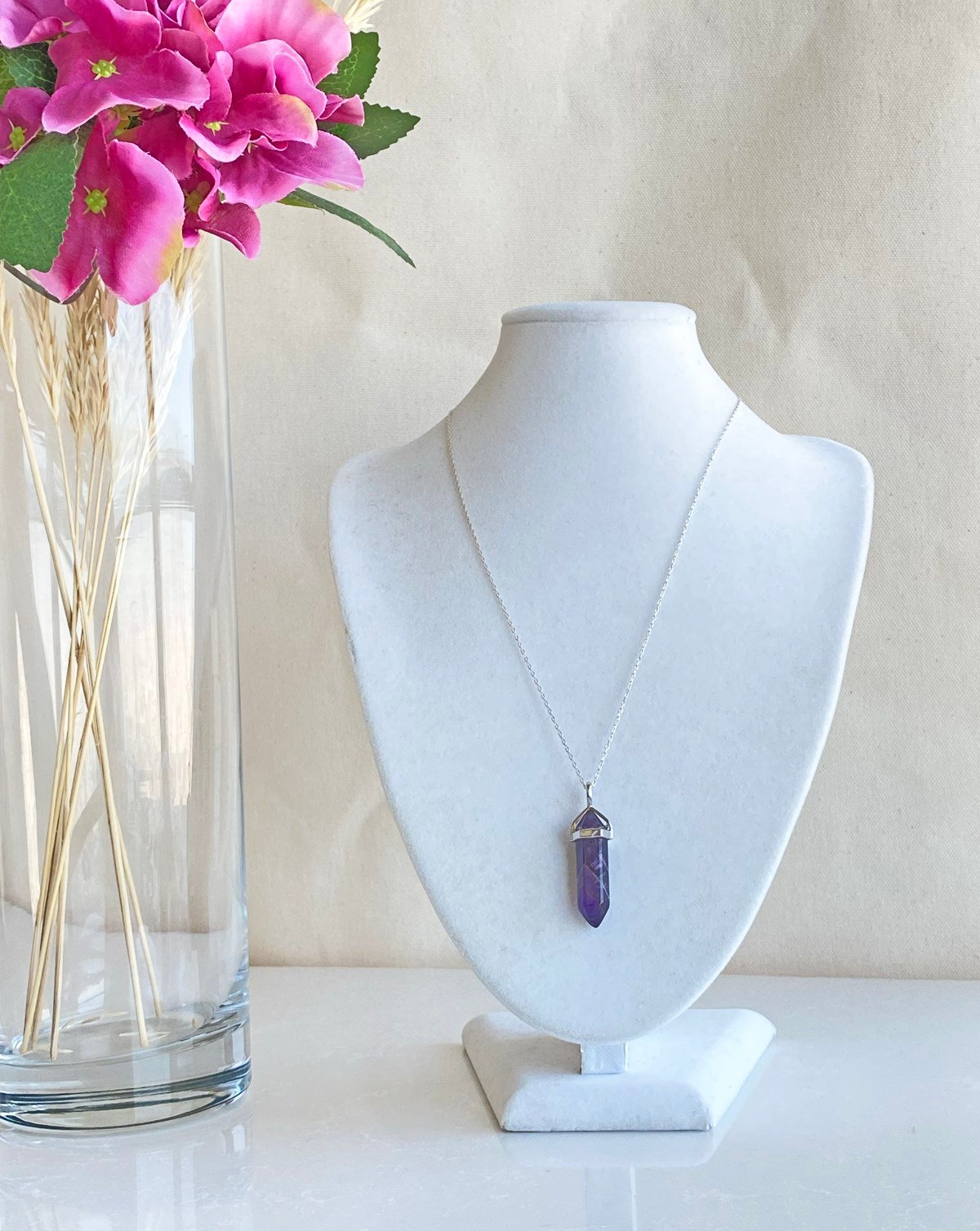 Pandül Ametist Kolye