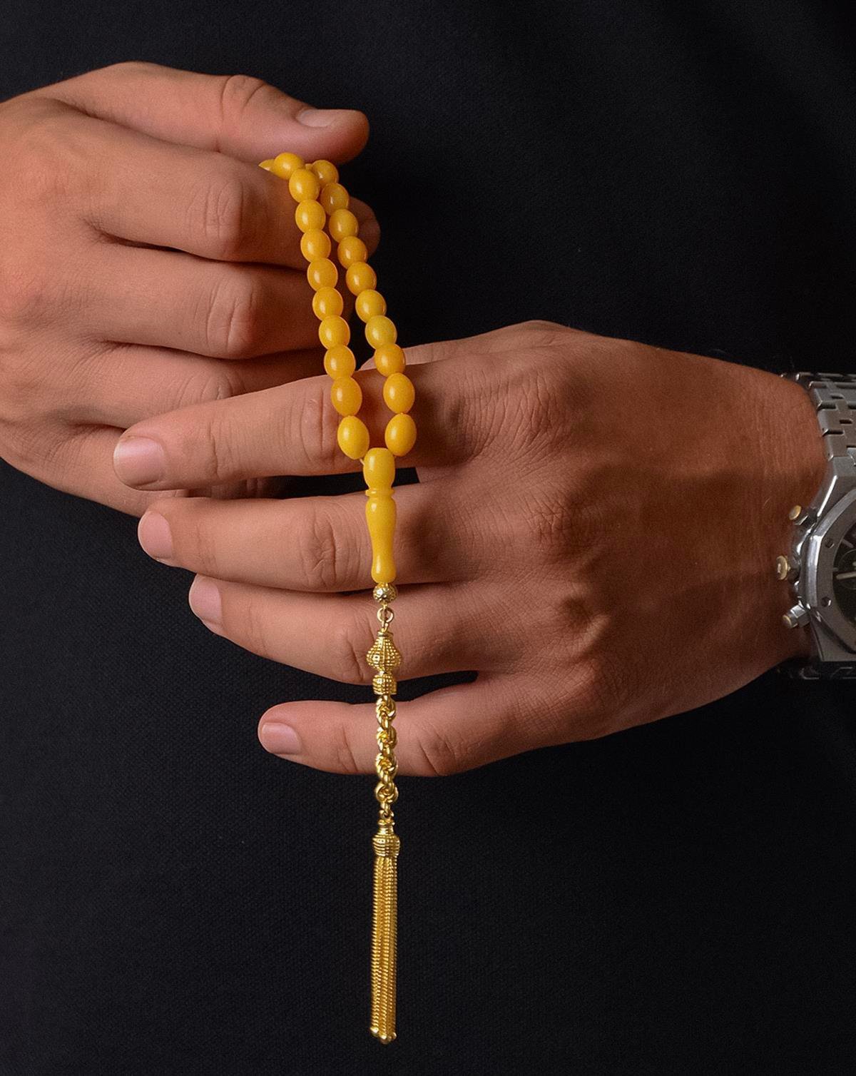 Premium Seri Damla Kehribar Tesbih