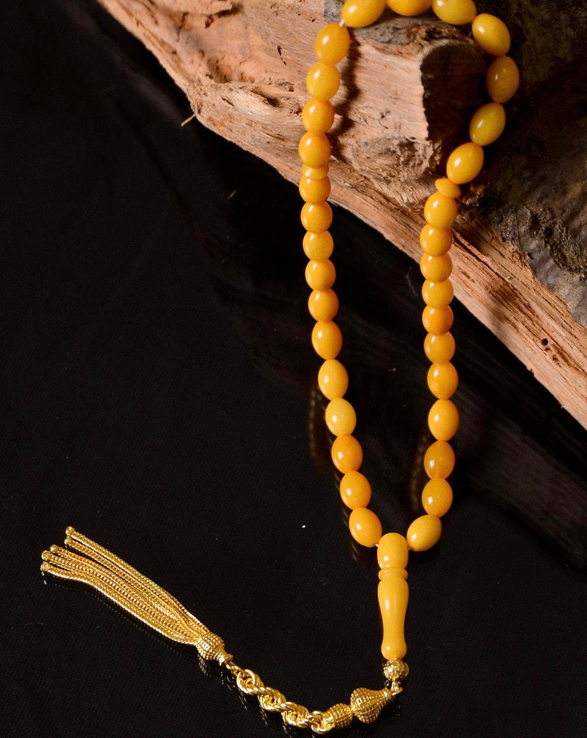 Premium Seri Damla Kehribar Tesbih