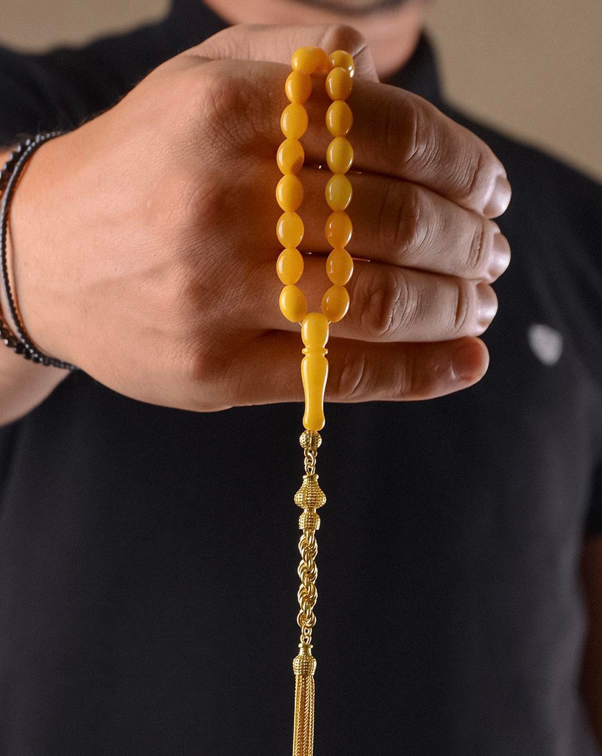 Premium Seri Damla Kehribar Tesbih