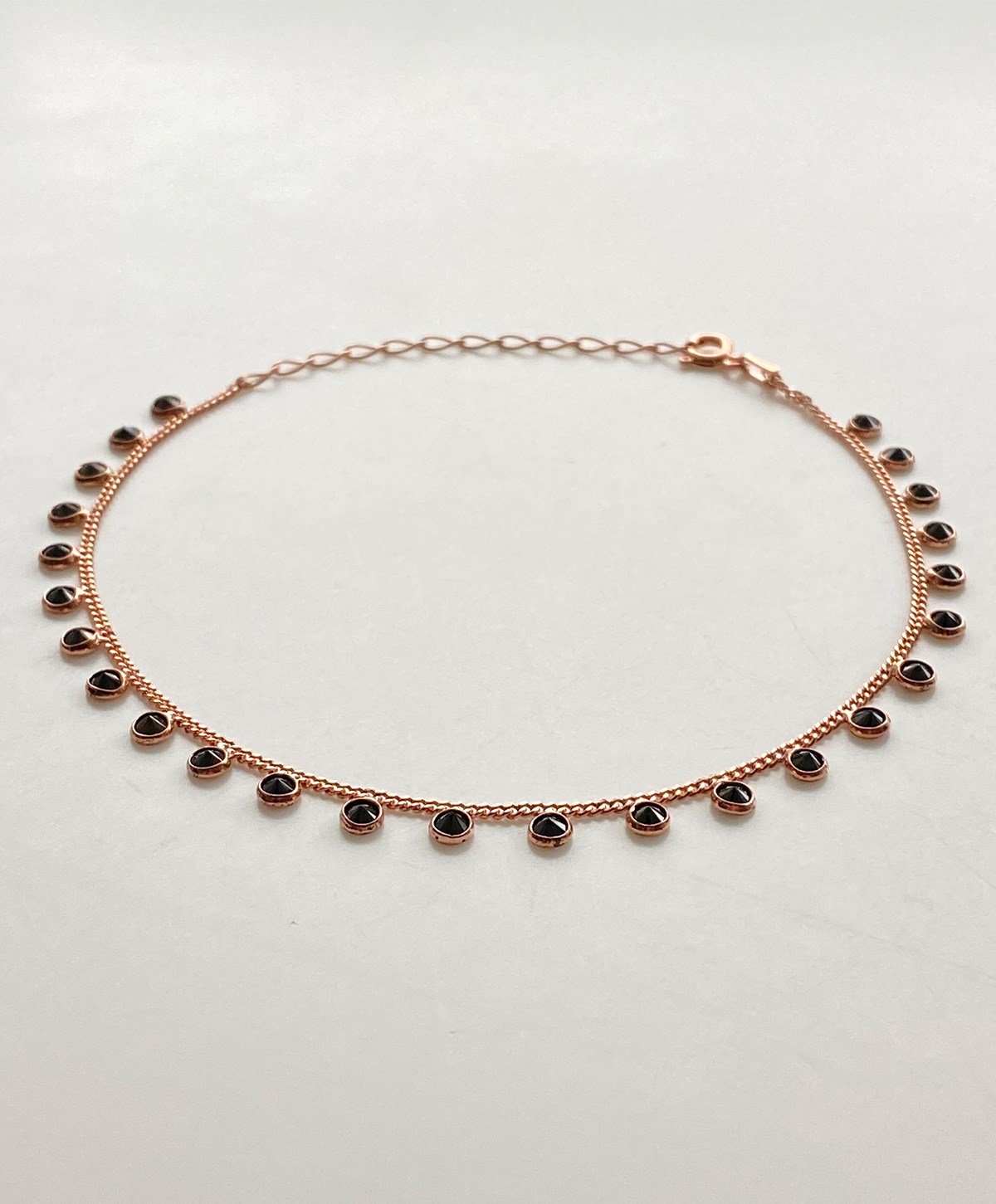 Siyah Taşlı Gurmet Gümüş Halhal