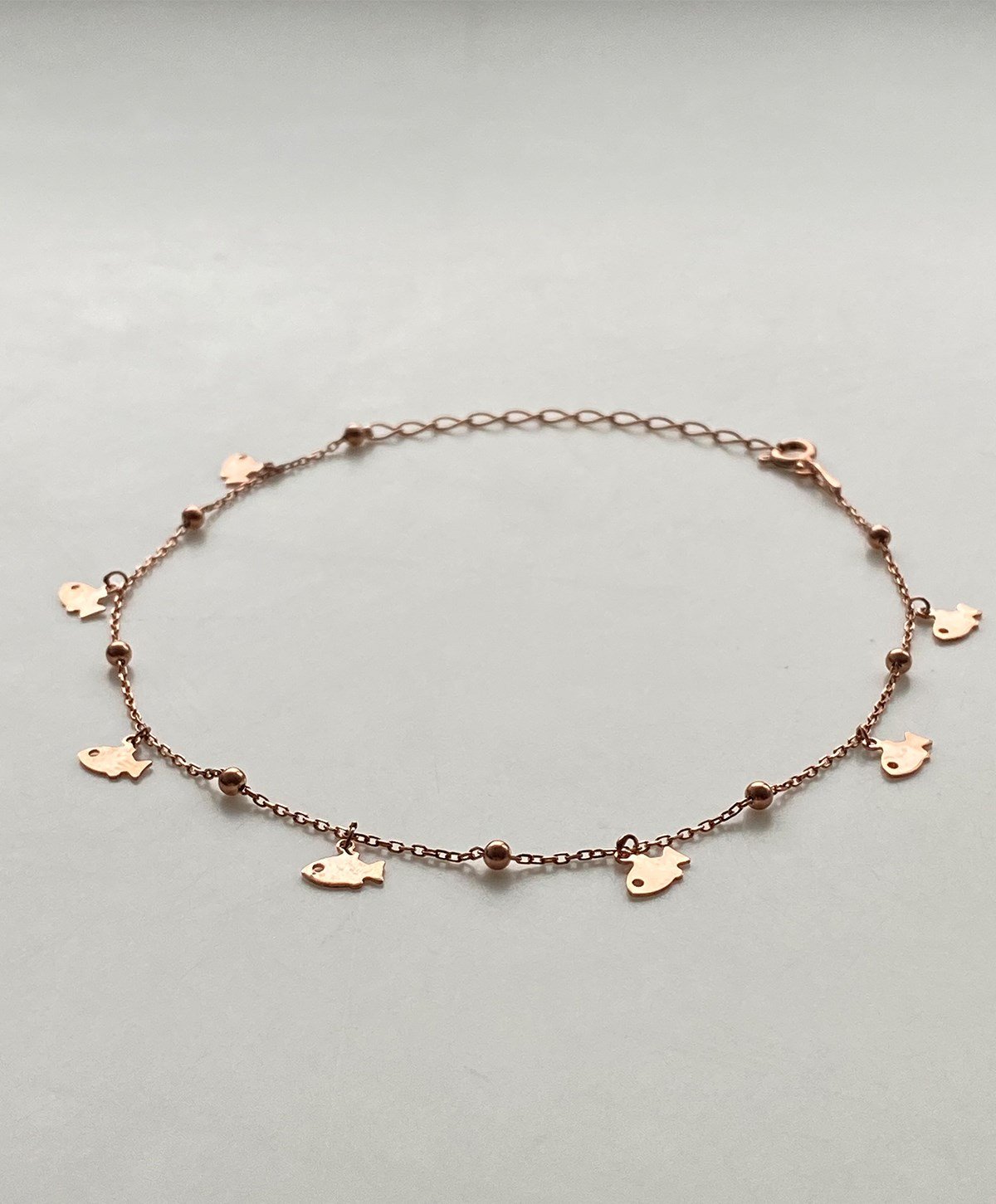 Top Detaylı Balık Gümüş Halhal