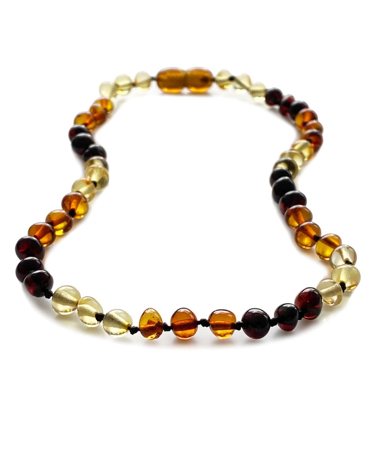 Üç Renkli Kehribar Kolye