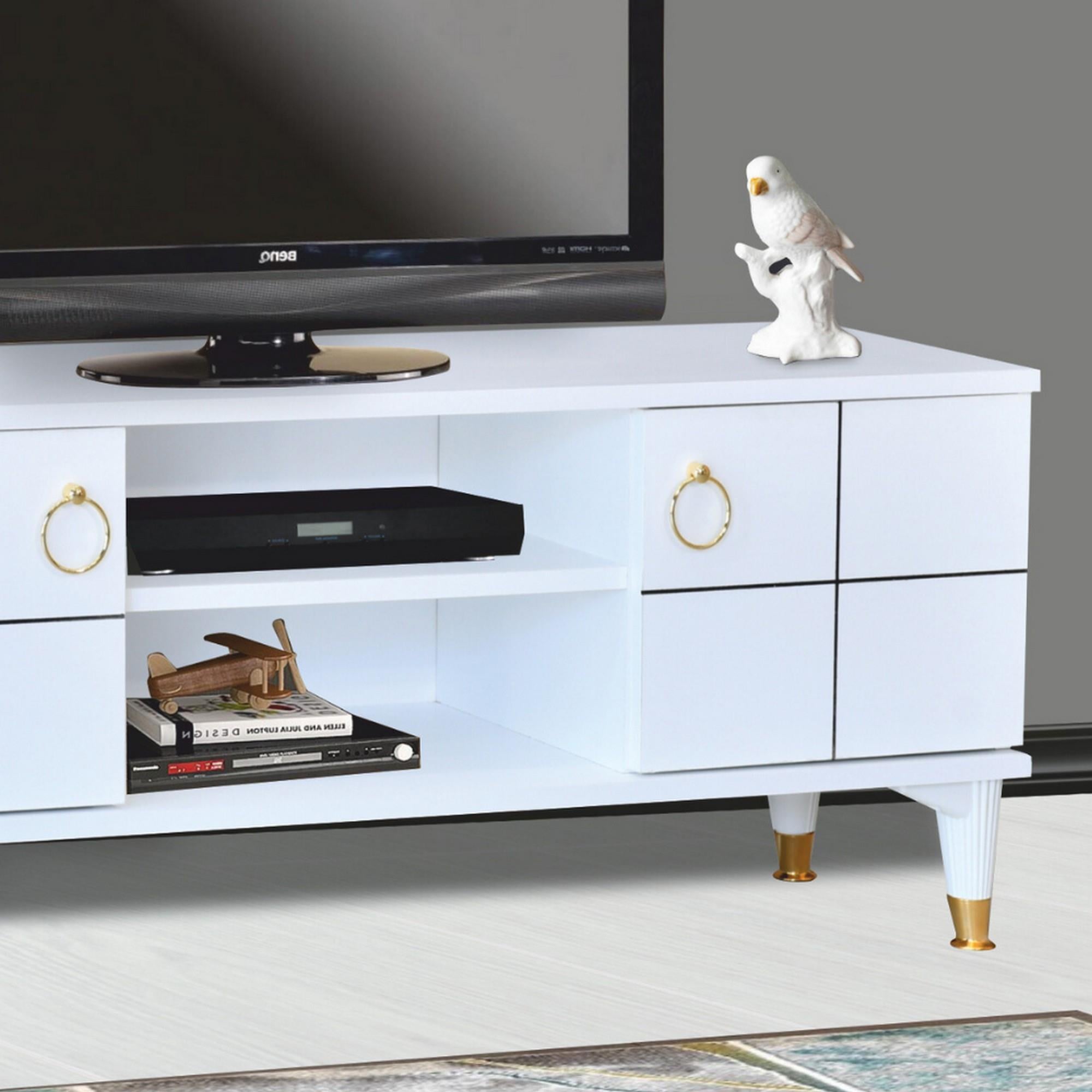Lena  TV  Sehpası - Beyaz