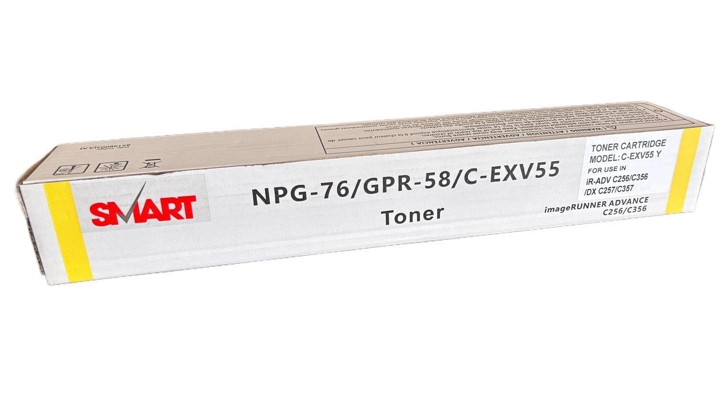 Canon EXV-55 Smart Sarı Toner  IR-C  -256i  -257i  -356i  -357i