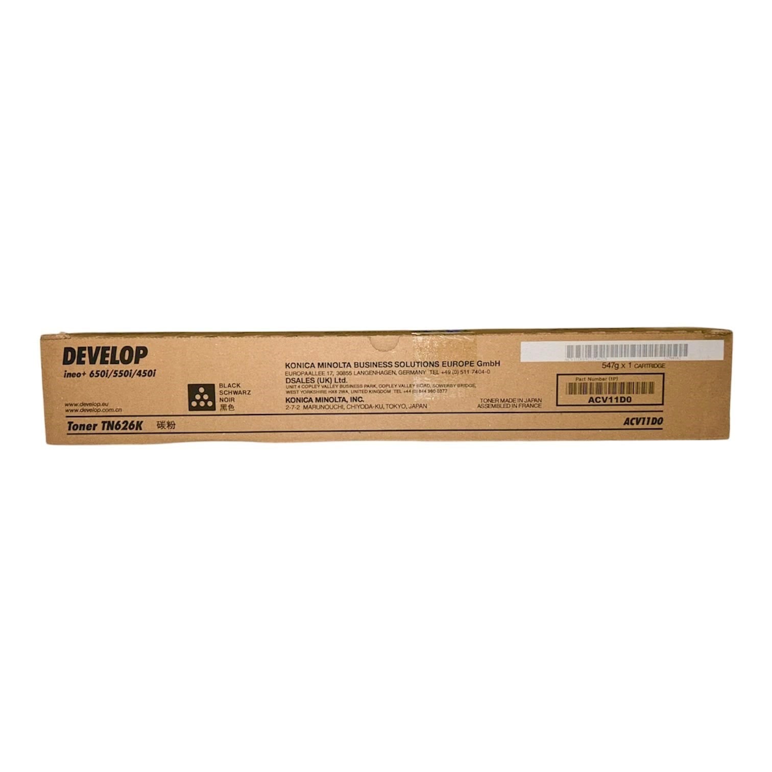 Develop TN-626 Orjinal Siyah Toner Ineo +450i +550i +650i ACV11D0