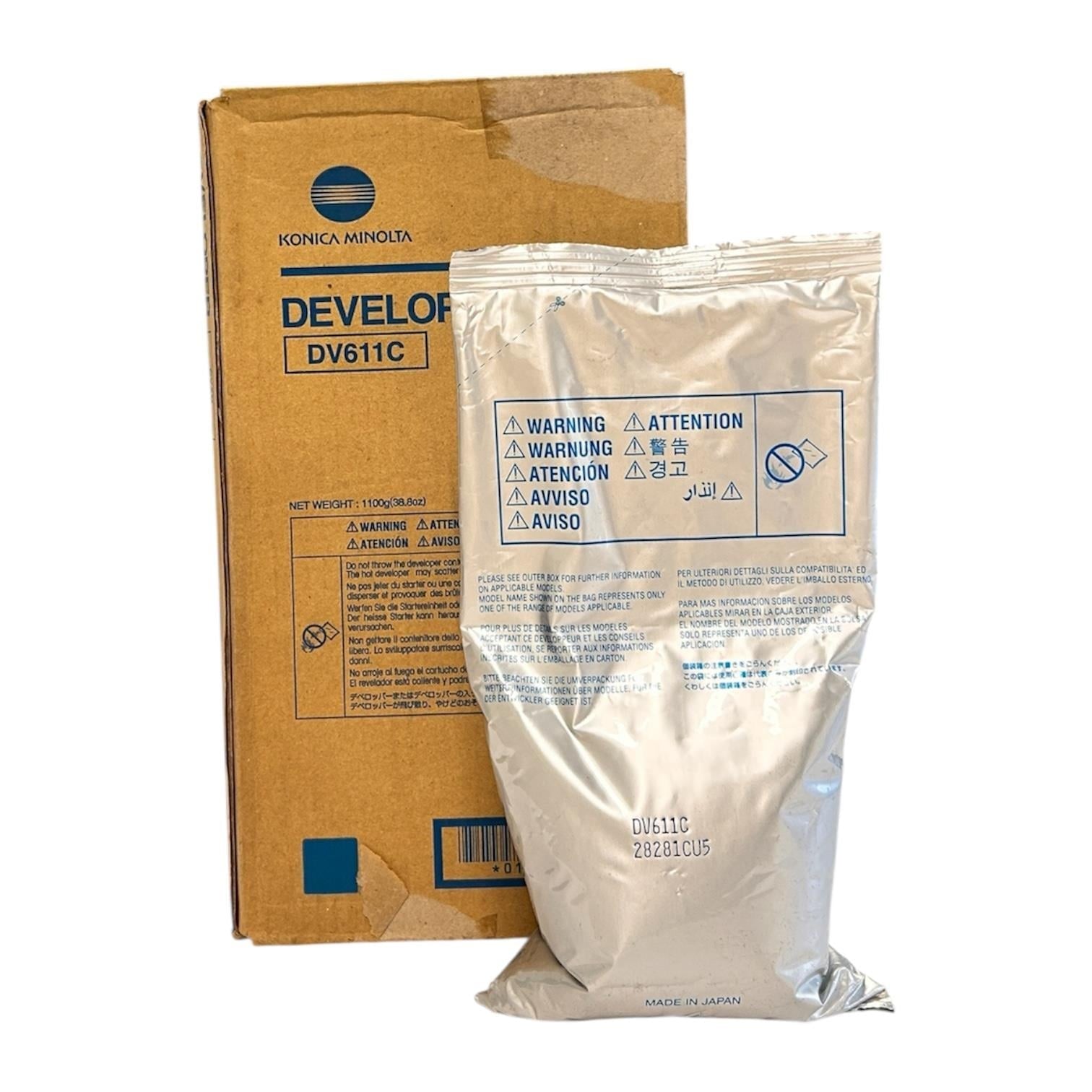 Minolta DV-611C Orjinal Cyan Developer  PRESS C60HC C70HC A0VW950 1.100g.