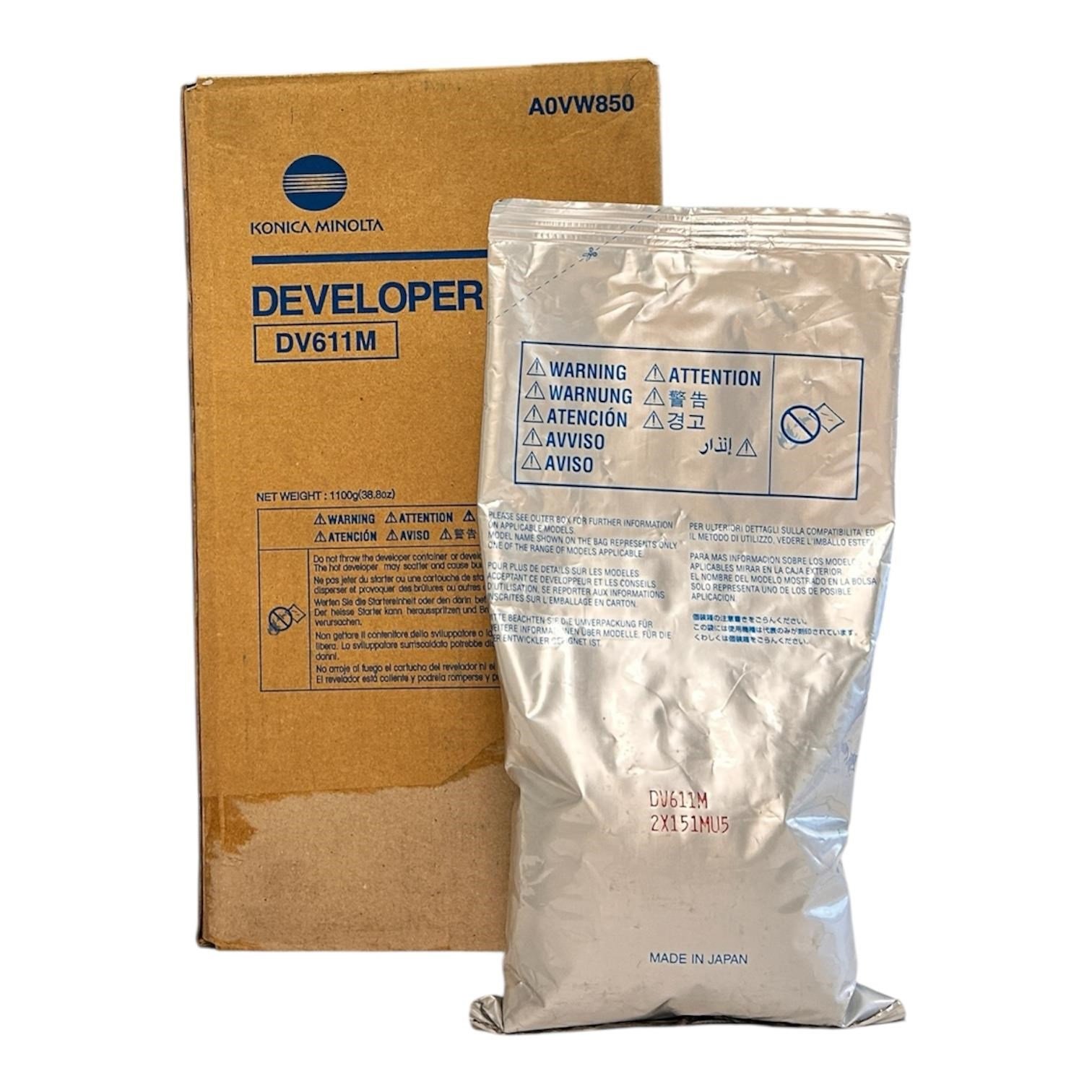 Minolta DV-611M Orjinal Magenta Developer  PRESS C60HC C70HC A0VW850 1.100g.