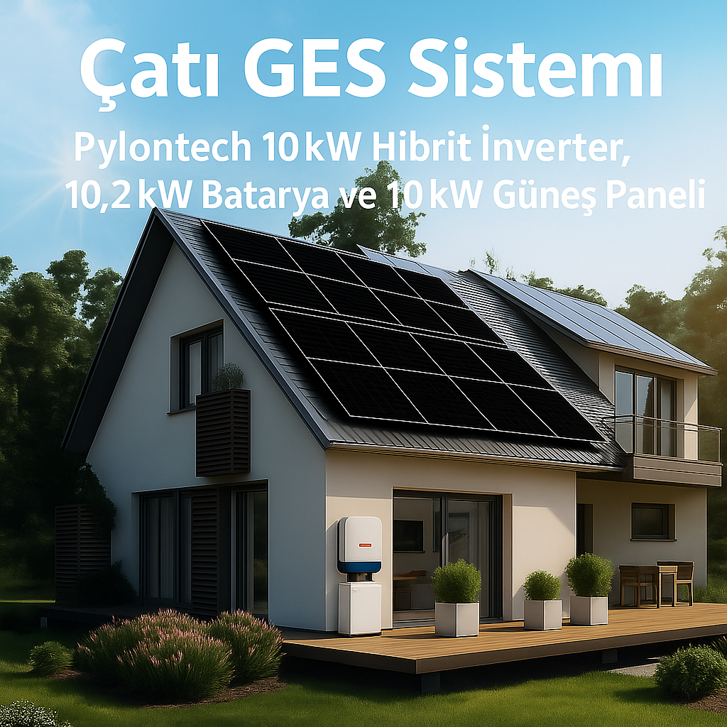 10kW Hibrit İnverter 10kW Batarya 10kW PV