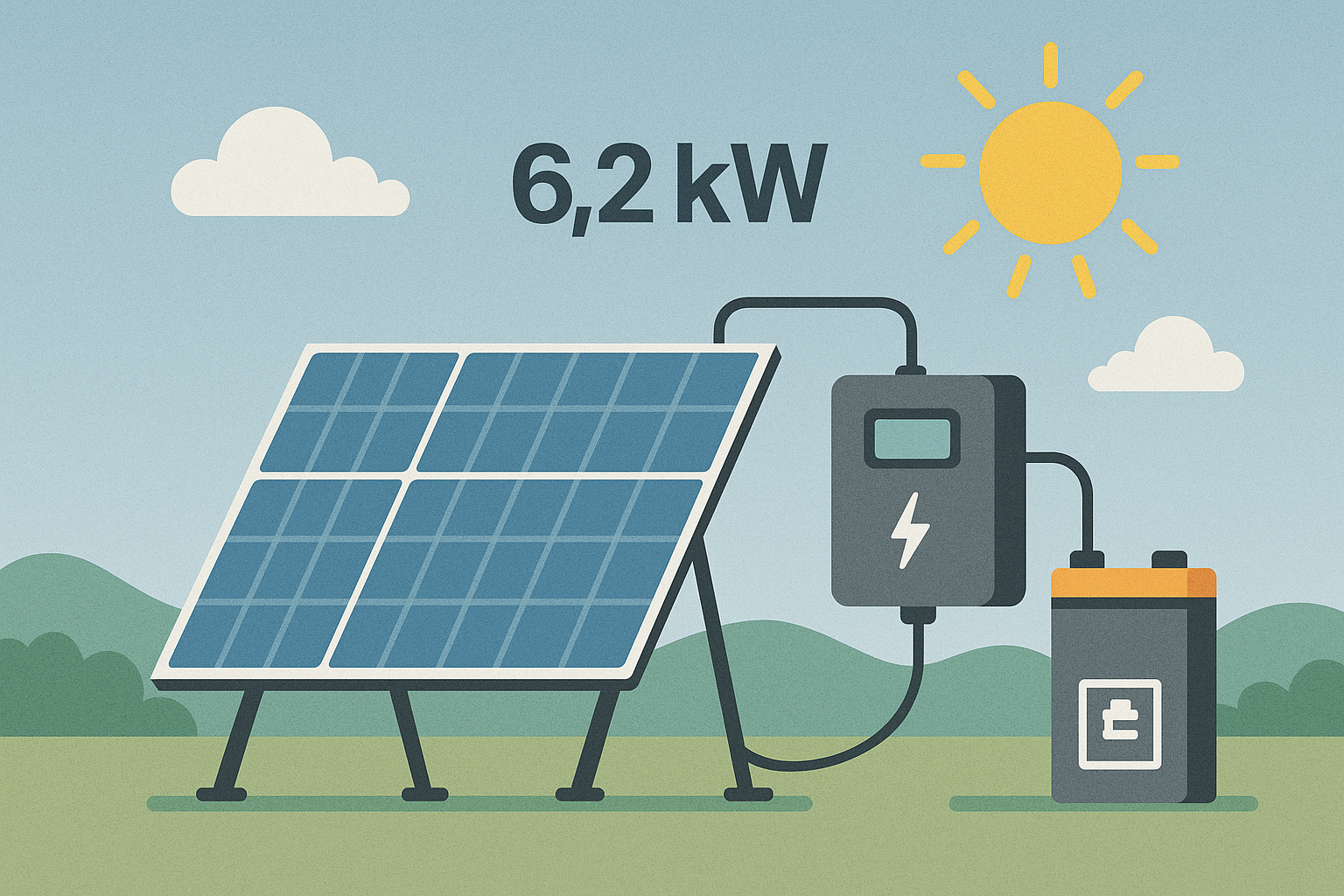 6.2 KW Güneş Enerji Sistemi