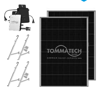 Balkon Tipi Güneş Enerji Sistemi - TT-300 2x240Wp Mikro İnverter Güneş Enerji Paketi