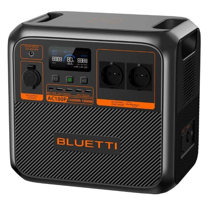 Bluetti AC180P Taşınabilir Güç Kaynağı │ 1440Wh Kapasite - 1800W İnverter Çıkışı