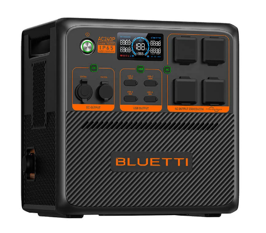 Bluetti AC240P Taşınabilir Güç Kaynağı │ 2048 Wh Kapasite - 2200W İnverter Çıkışı
