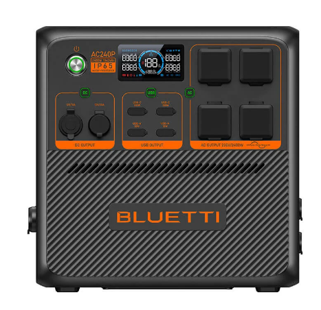 Bluetti AC240P Taşınabilir Güç Kaynağı │ 2048 Wh Kapasite - 2200W İnverter Çıkışı