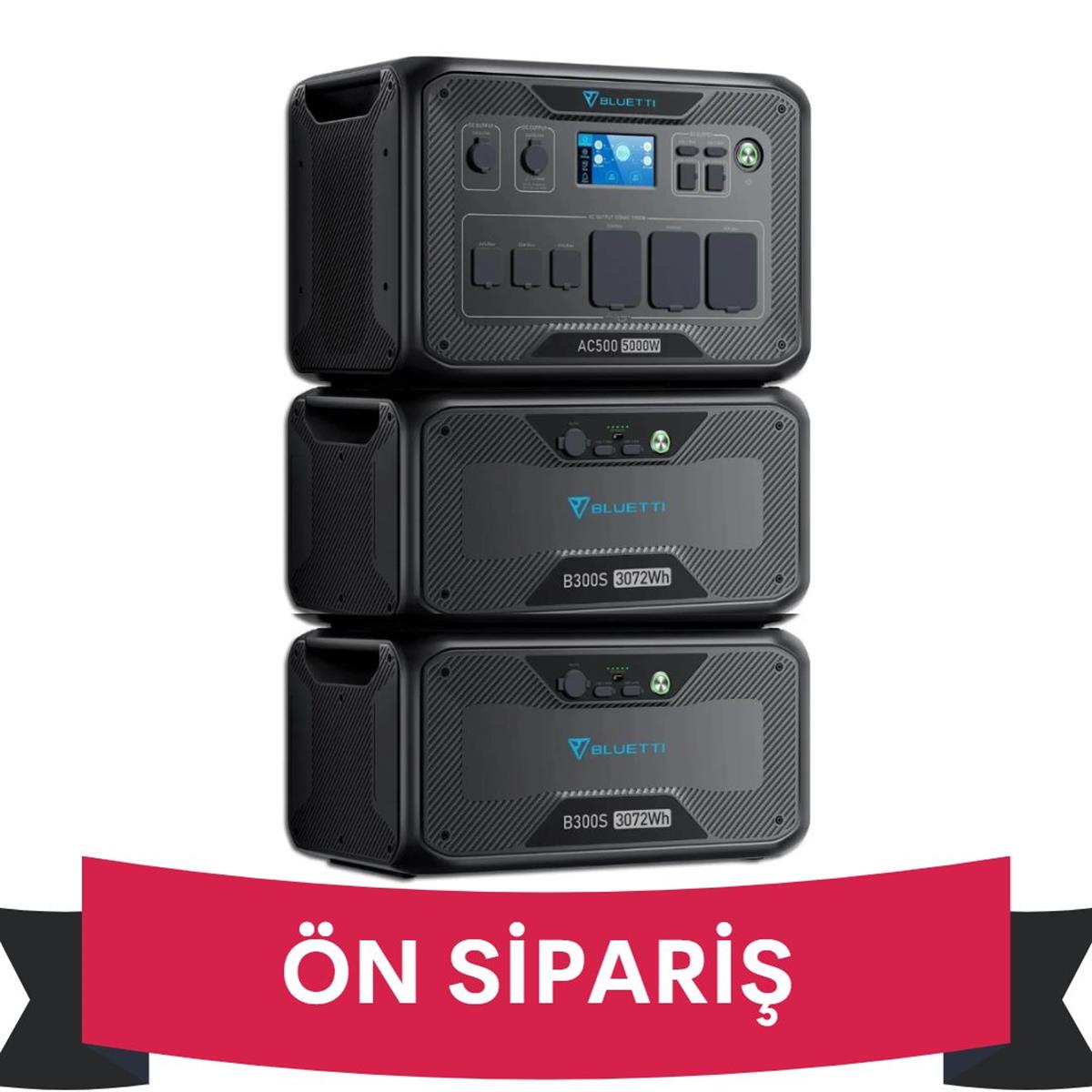 Bluetti AC500 | 2*B300S Taşınabilir Güç Kaynağı 6144Wh Kapasite