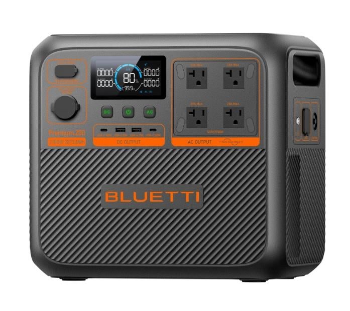 “Bluetti Premium 200 V2 taşınabilir güç kaynağı genel görünüm”