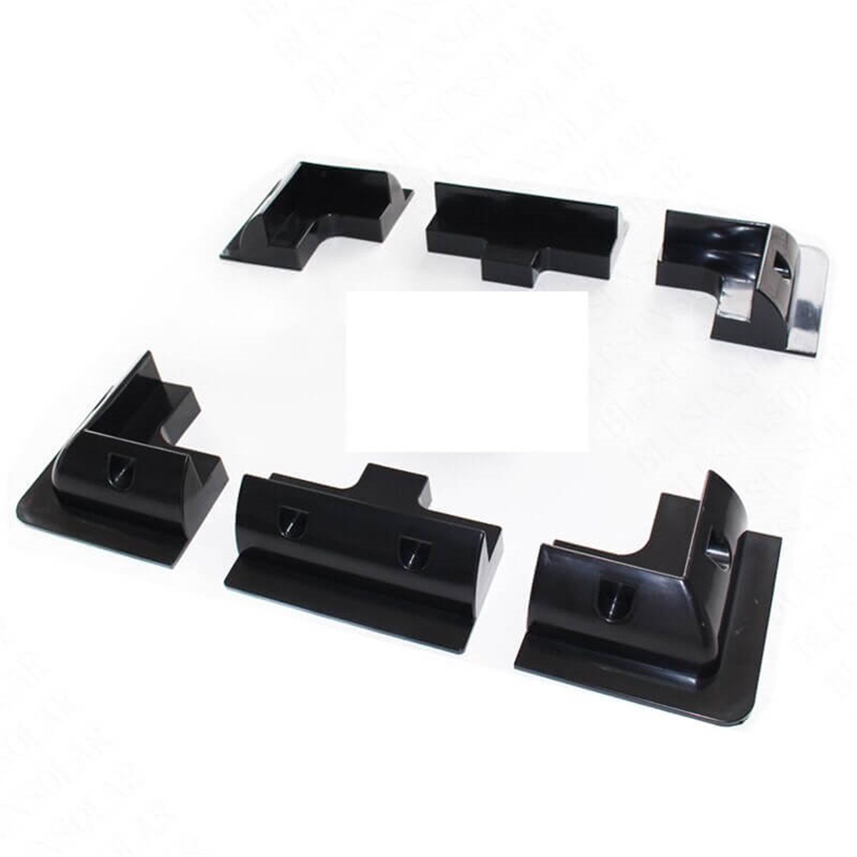 Tekne ve Karavan Güneş Paneli 6 parça Montaj Seti Siyah