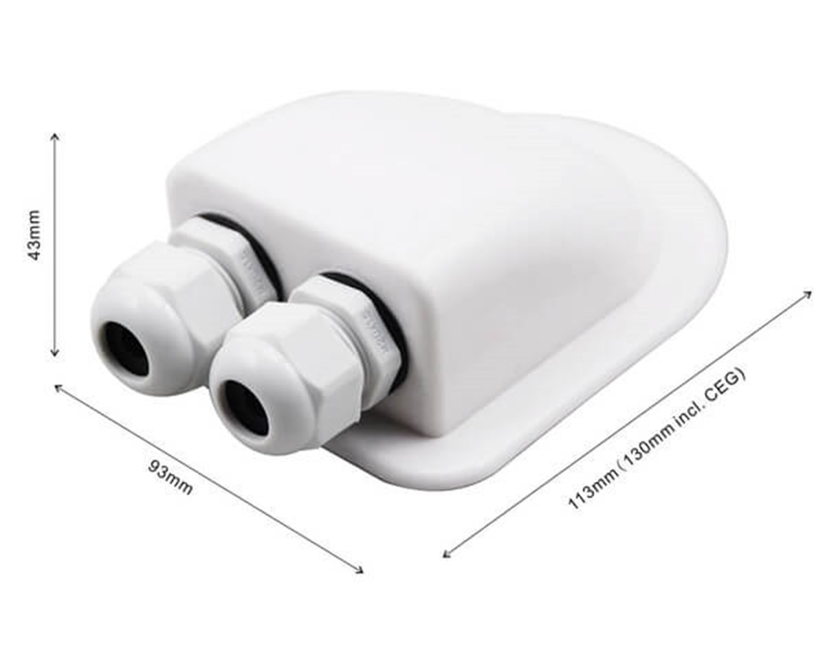 Tekne ve Karavan Güneş Paneli 7 parça Montaj Seti Beyaz