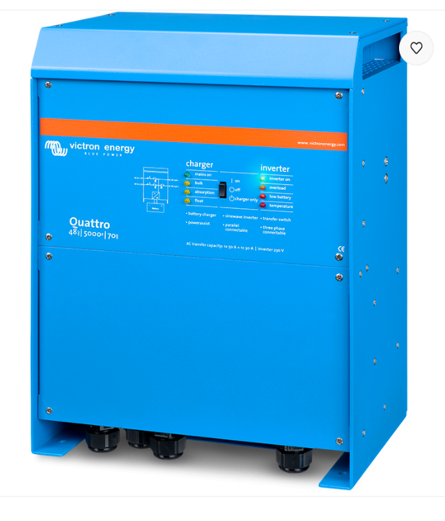 Victron Energy Quattro 12/ 5000/ 220-100/ 100 Inverter / Charger