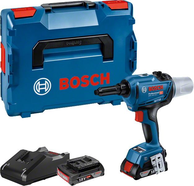 Bosch Professional GRG 18V-16 C (2x4,0 Ah,L-BOXX) Akülü Perçin Tabancası