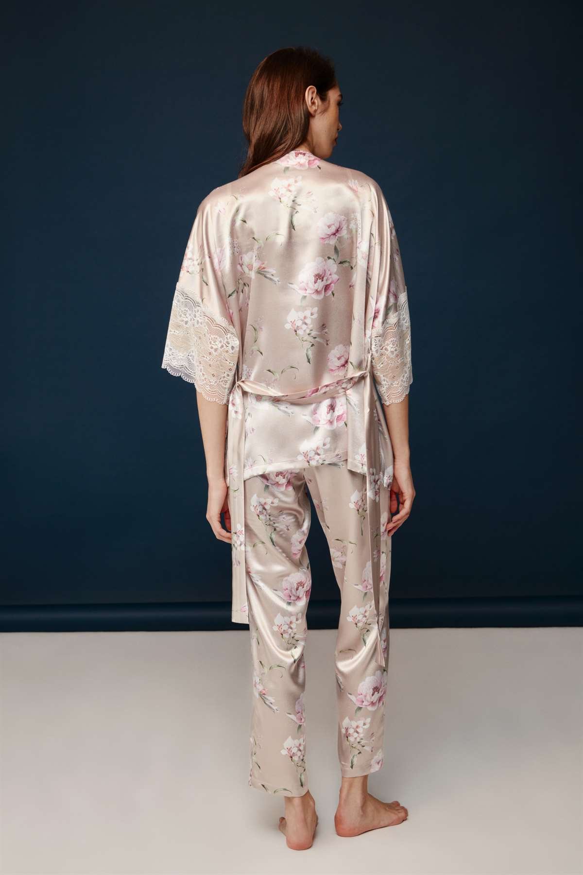 Bonnie&Clyde - Kadın Baskılı Saten 3 lü Takımı  - B&C.01.30029.23Y 548