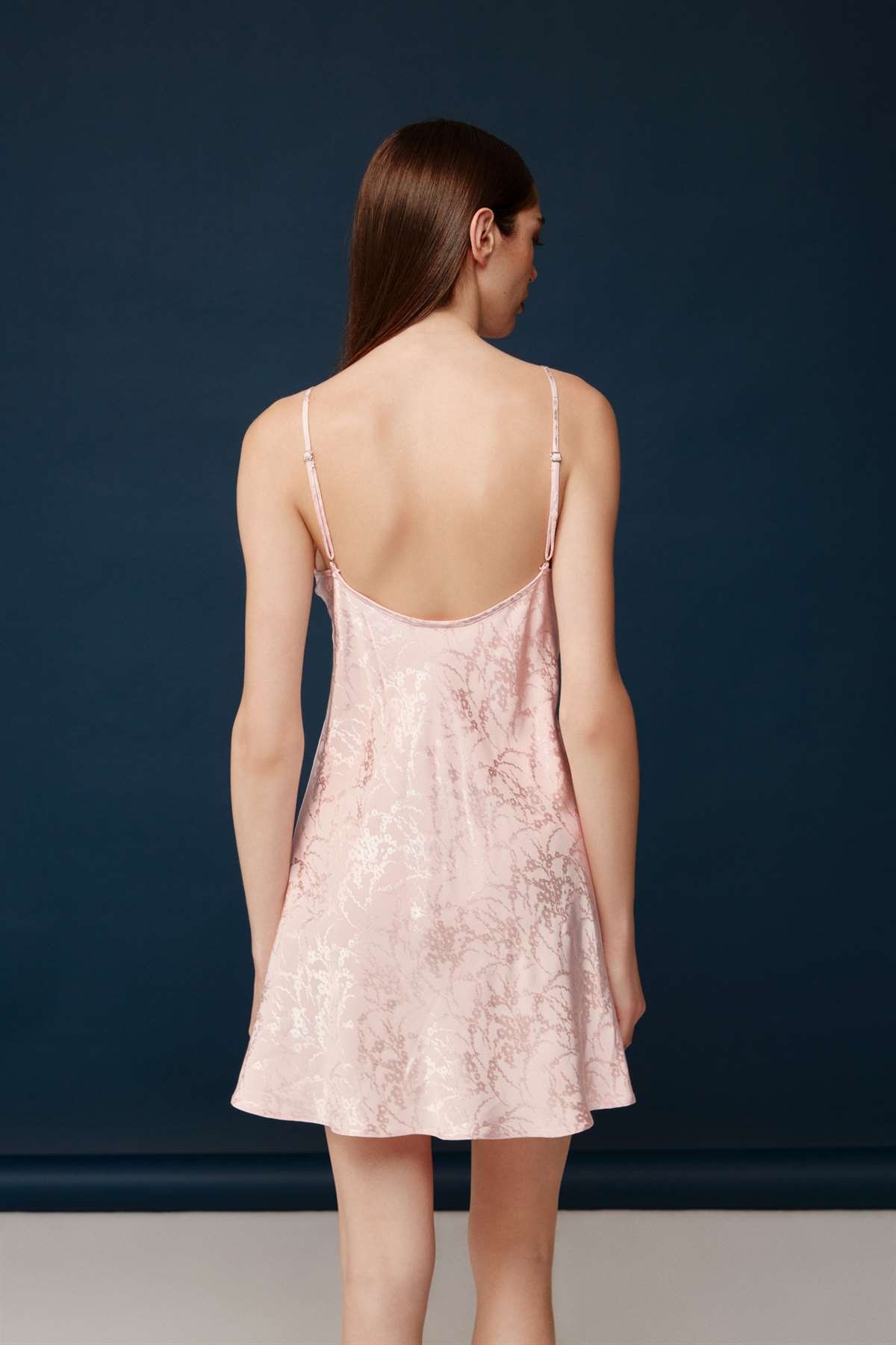 Bonnie&Clyde - Kadın Pudra Viskon Gecelik Sabahlık Takımı  - B&C.01.30012.23Y 304