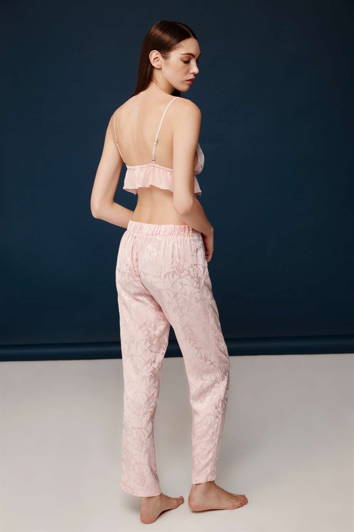 Bonnie&Clyde - Kadın Pudra Viskon Jakar 3 lü Takımı  - B&C.01.30013.23Y 304