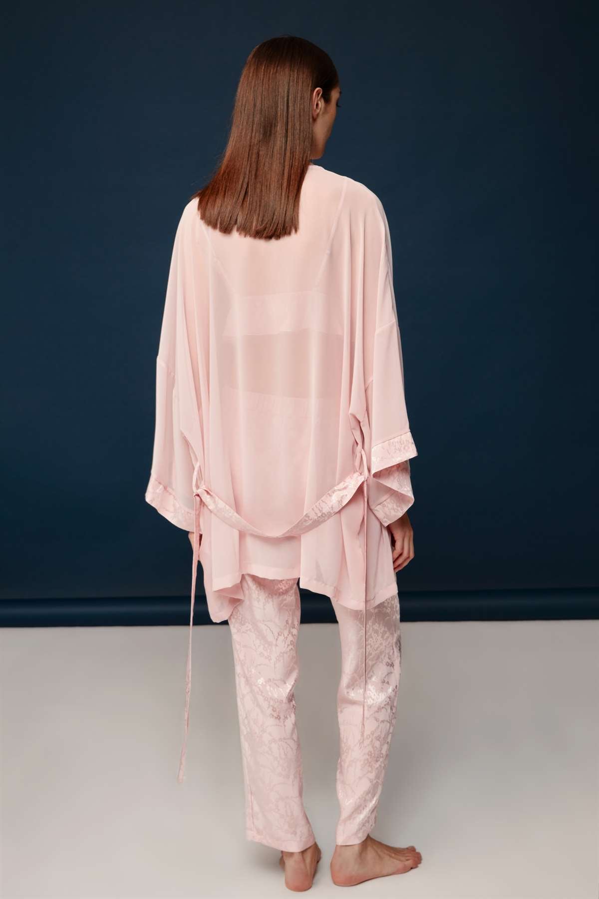 Bonnie&Clyde - Kadın Pudra Viskon Jakar 3 lü Takımı  - B&C.01.30013.23Y 304