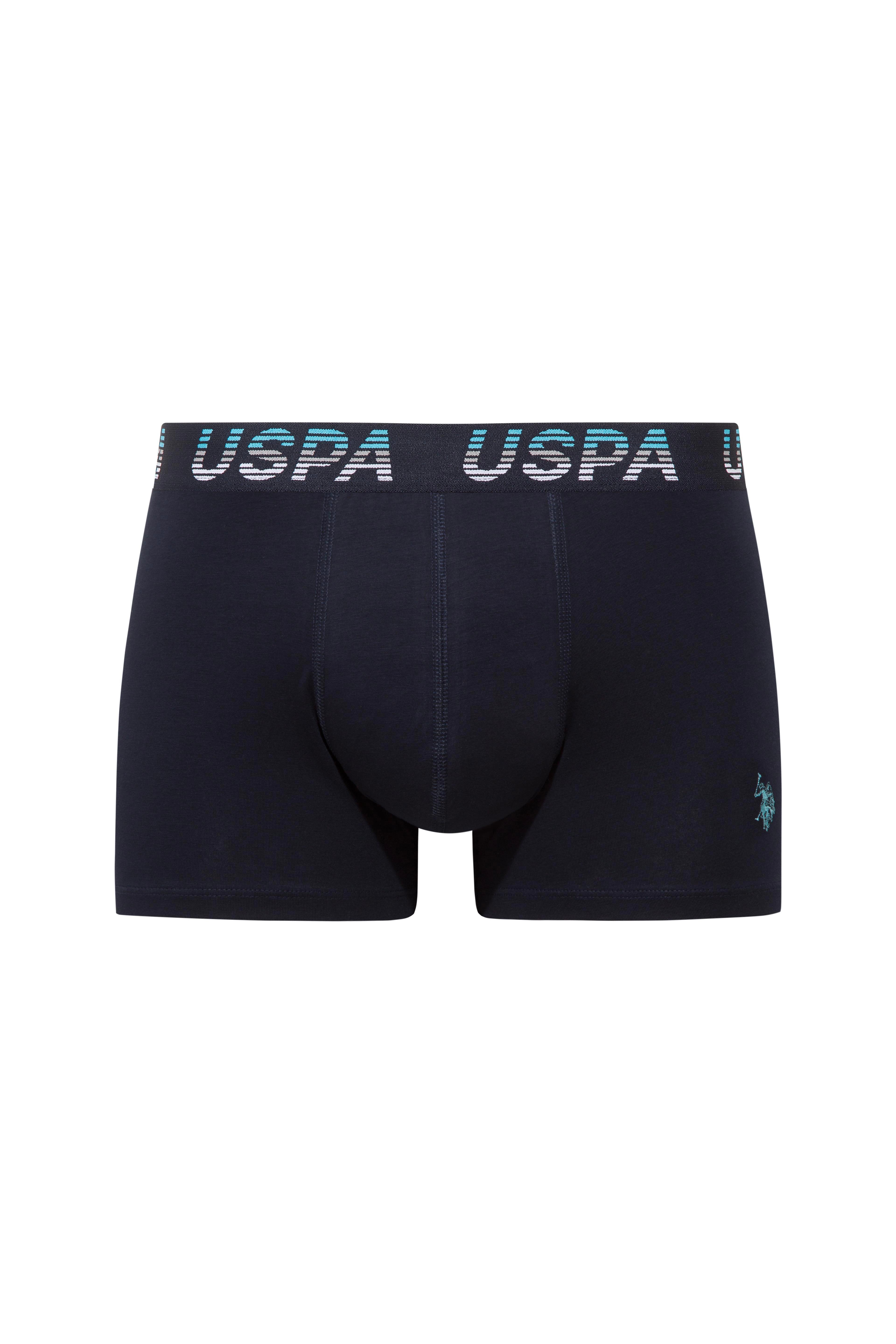 U.S. Polo Assn. 80651 200 Siyah - Siyah -Lacivert 3 lü Boxer  - US.01.80651.INT 200 515