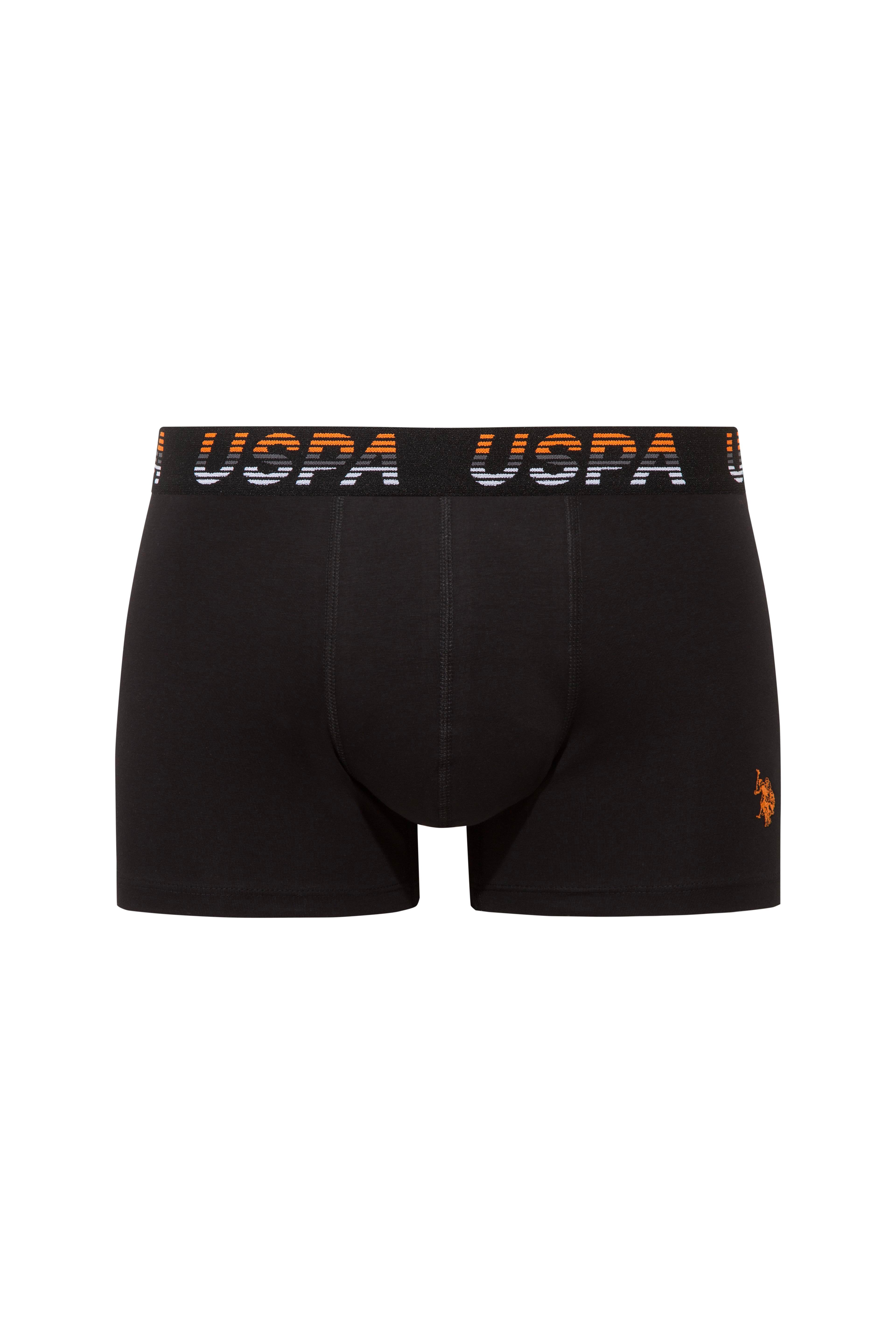 U.S. Polo Assn. 80651 200 Siyah - Siyah -Lacivert 3 lü Boxer  - US.01.80651.INT 200 515
