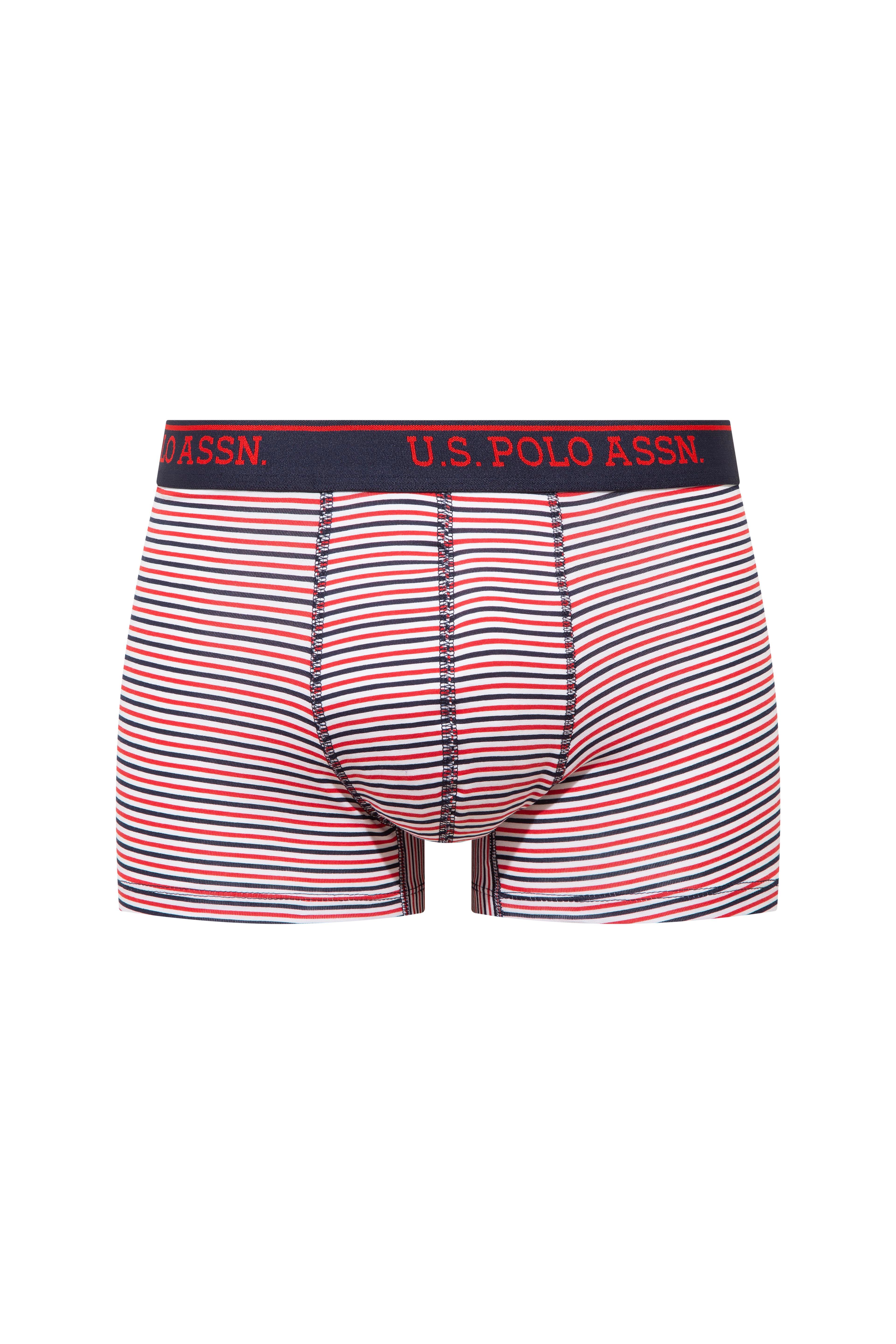 U.S. Polo Assn. 80651 201 Siyah - Lacivert-  Baskılı 3 lü Boxer  - US.01.80651.INT 201 603