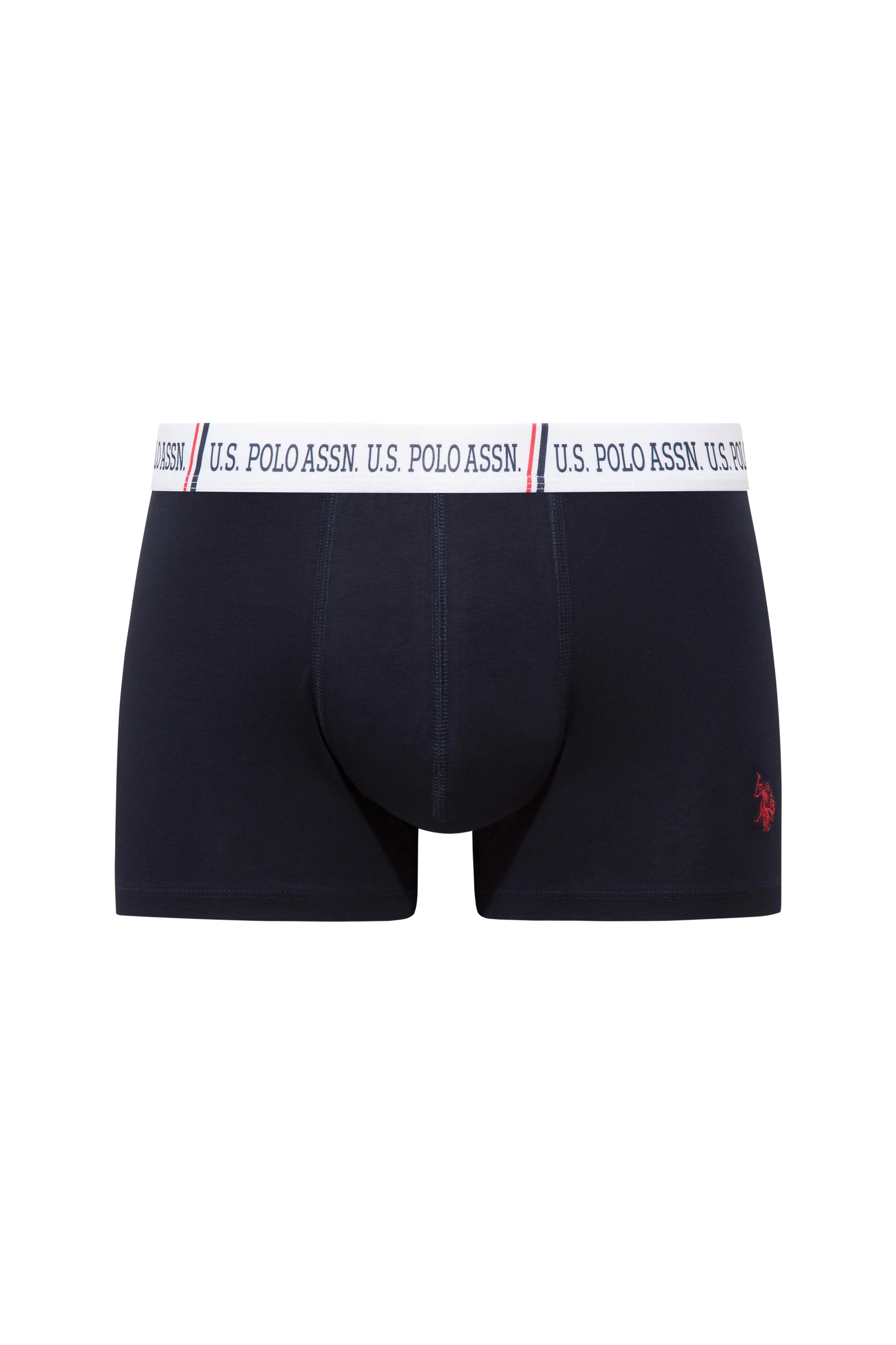 U.S. Polo Assn. 80651 Kırmızı - Lacivert -  Beyaz 3 lü Boxer  - US.01.80651.INT 397
