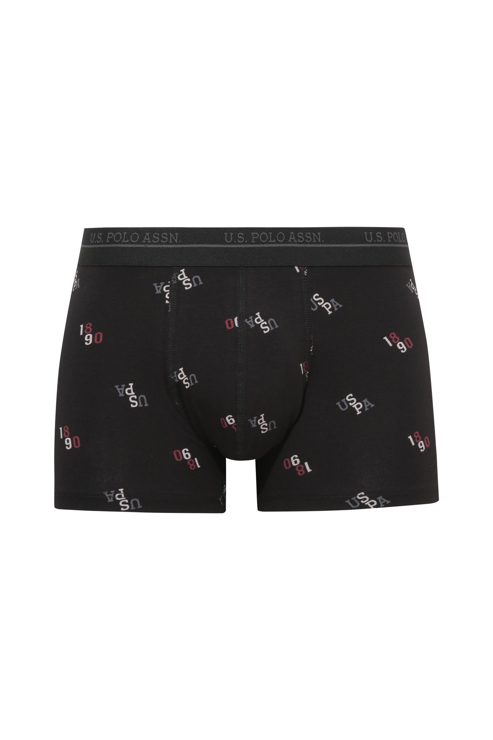 U.S. Polo Assn.  Erkek 200 Siyah-Antrasit Melanj - Siyah 3 lü Boxer  - US.01.80536.INT 203