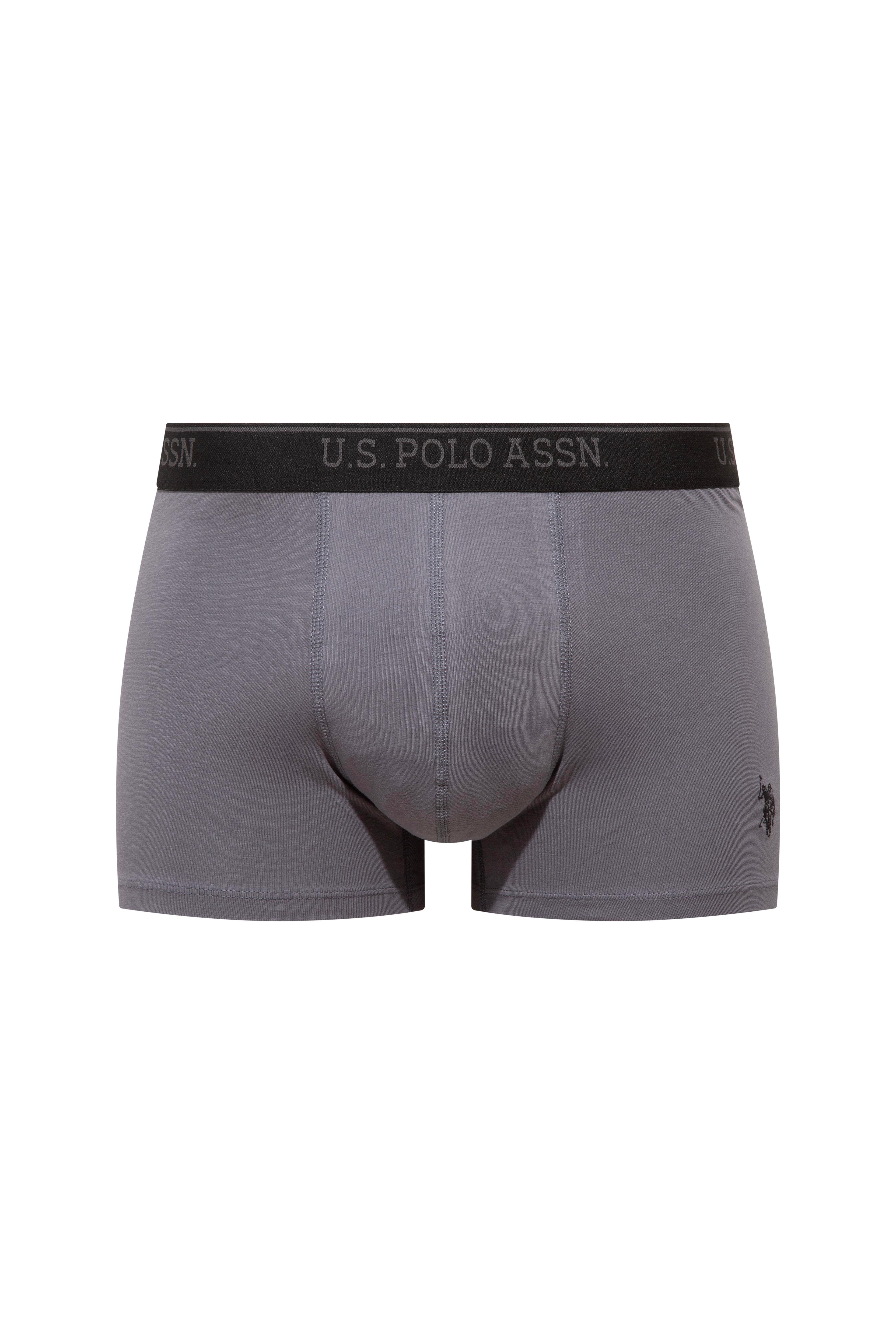 U.S. Polo Assn.  Erkek 201 Siyah-Antrasit Melanj - Siyah 3 lü Boxer  - US.01.80536.INT 207