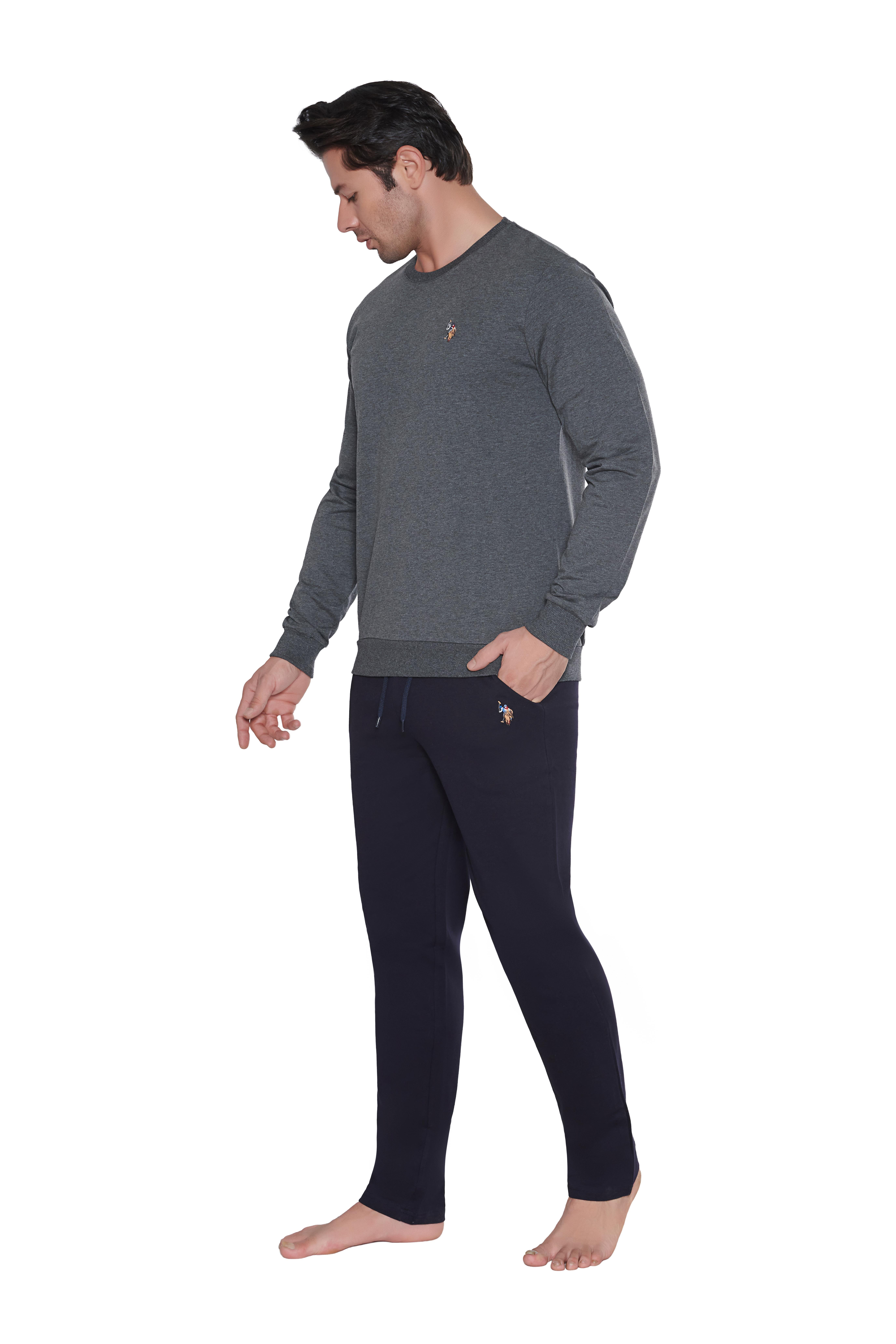 U.S. Polo Assn. Erkek Antrasit Melanj Ev Giyim  - US.01.18998.INT 101