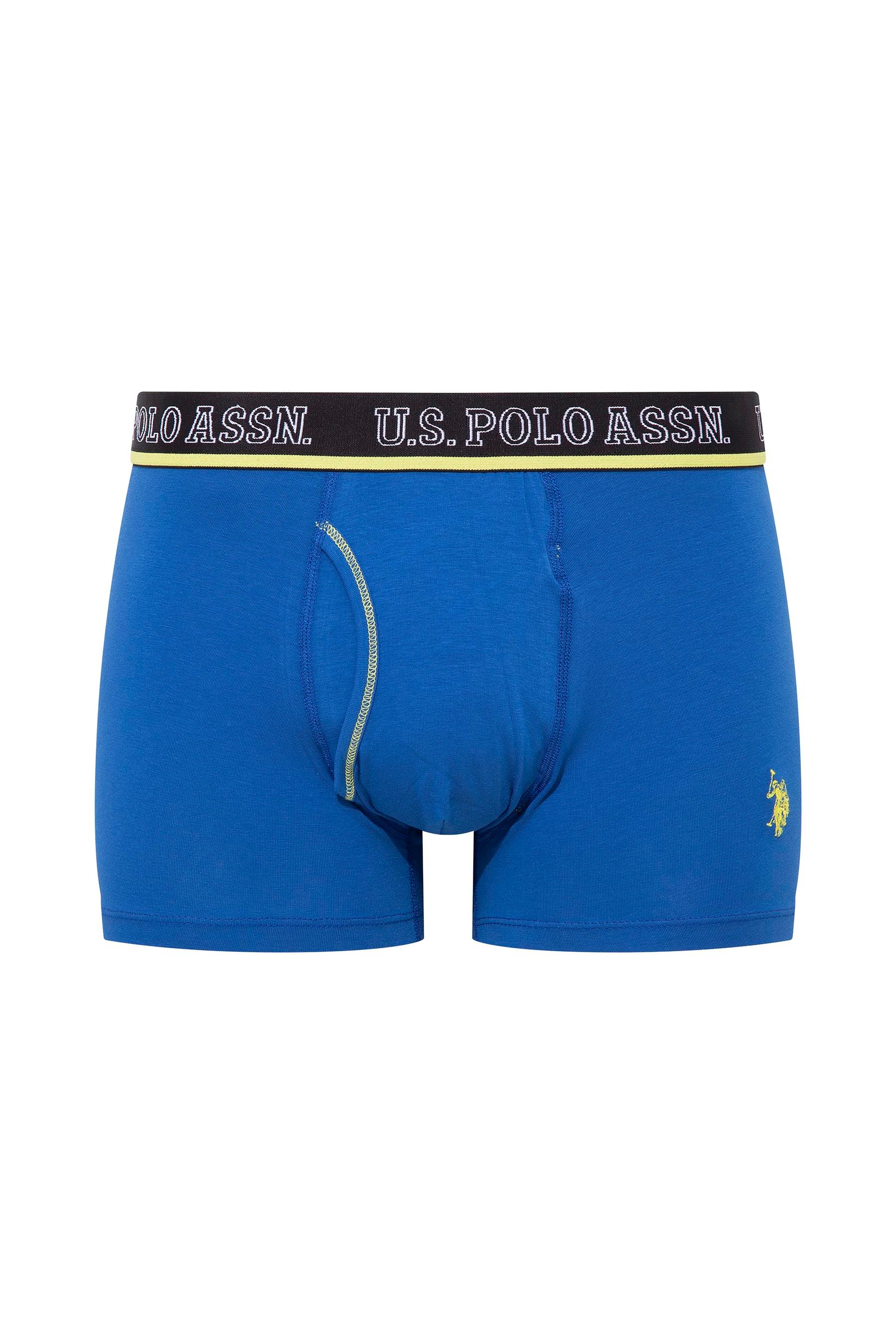 U.S. POLO ASSN. Erkek Antrasit-Saks-Siyah 3 lü Boxer  - US.01.80508 561