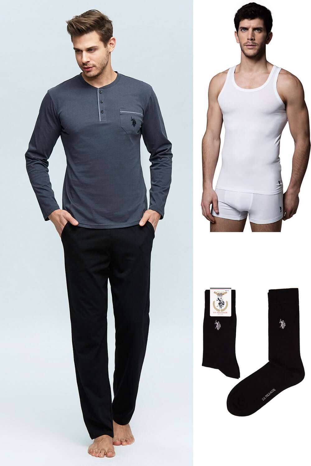 U.S. Polo Assn. Erkek Antrasit Set Takım - US.01.17394 100