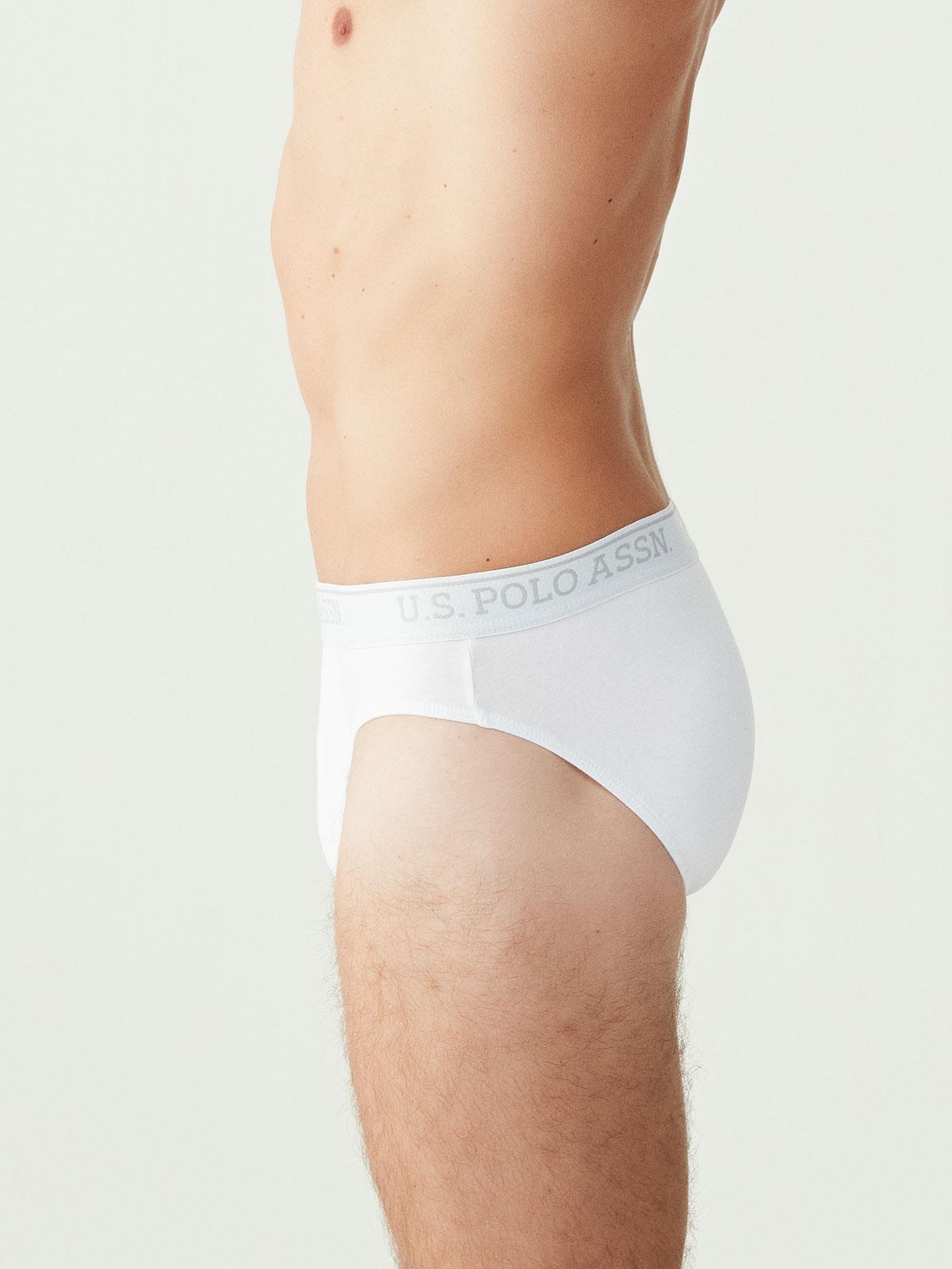 U.S. Polo Assn. - Erkek Beyaz 3 Lü Slıp - US.01.90003