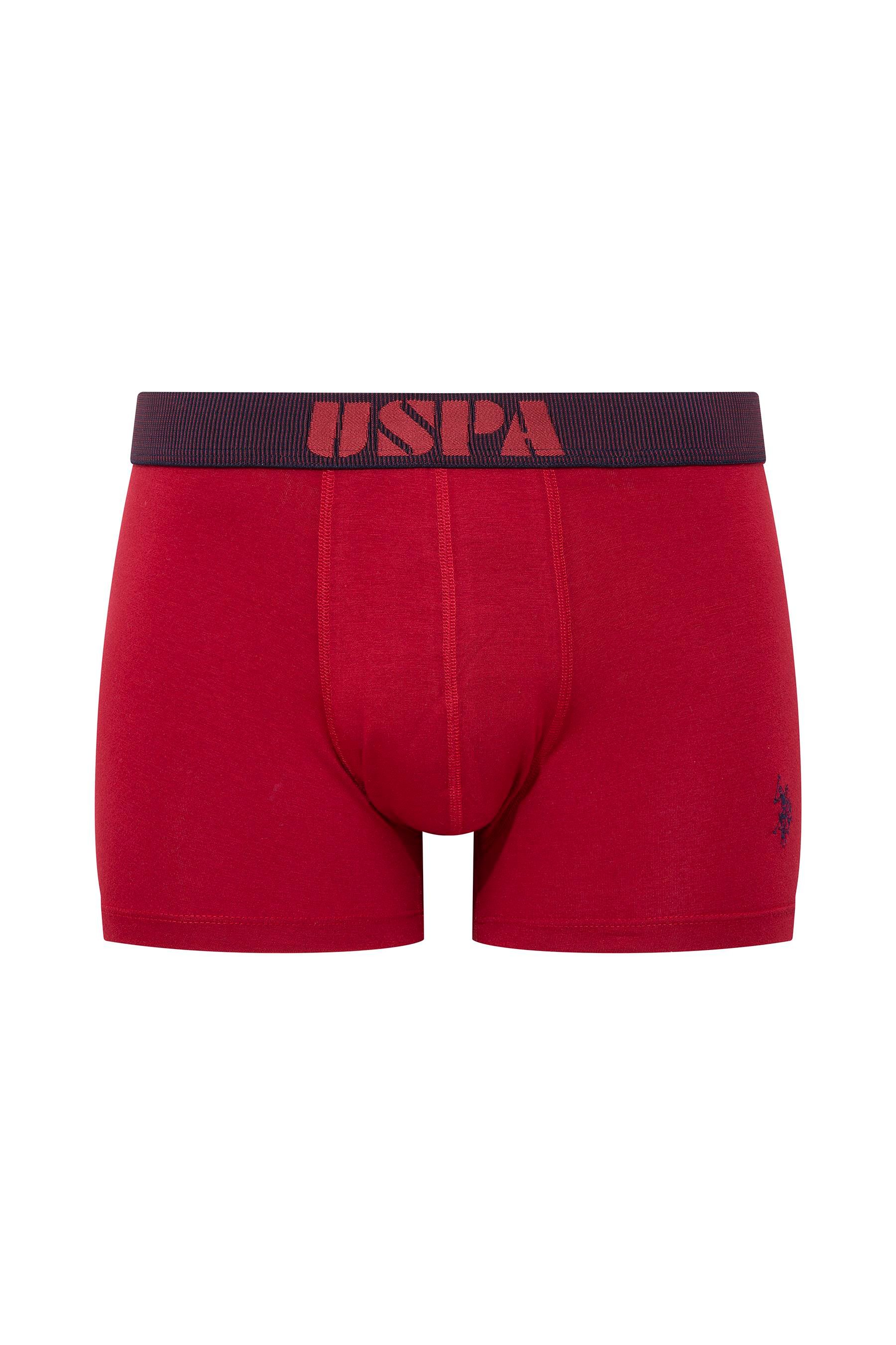U.S. POLO ASSN. Erkek Bordo-Lacivert-Antrasit 3 lü Boxer  - US.01.80521 562