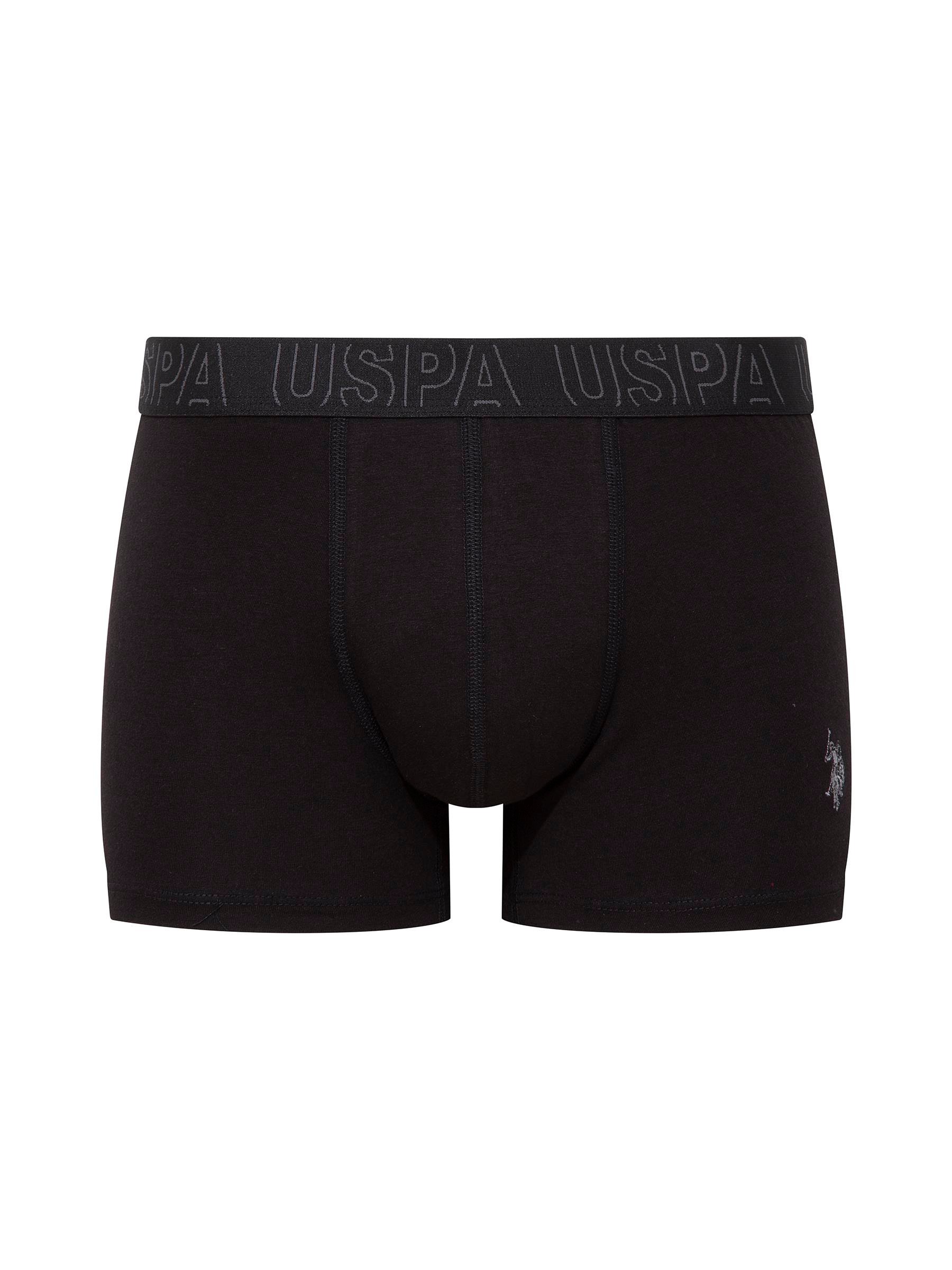 U.S. POLO ASSN. Erkek Bordo-Lacivert-Siyah 3 lü Boxer  - US.01.80518 517