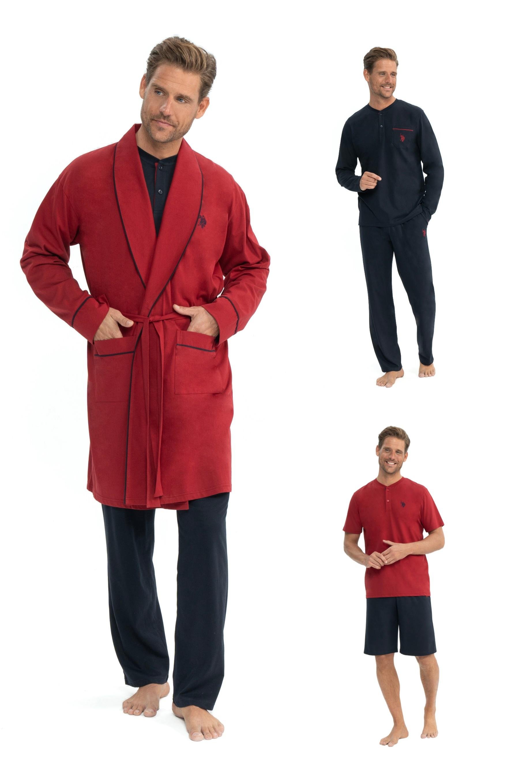 U.S. Polo Assn. -  Erkek Bordo Set Takım  - US.01.12040 165