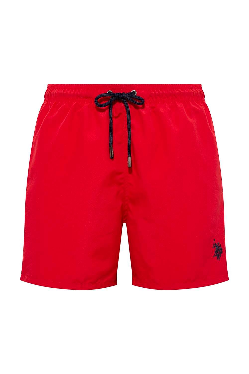 U.S. Polo Assn. Erkek Kırmızı Orta Boy Deniz Şortu - US.01.21000.21Y 160